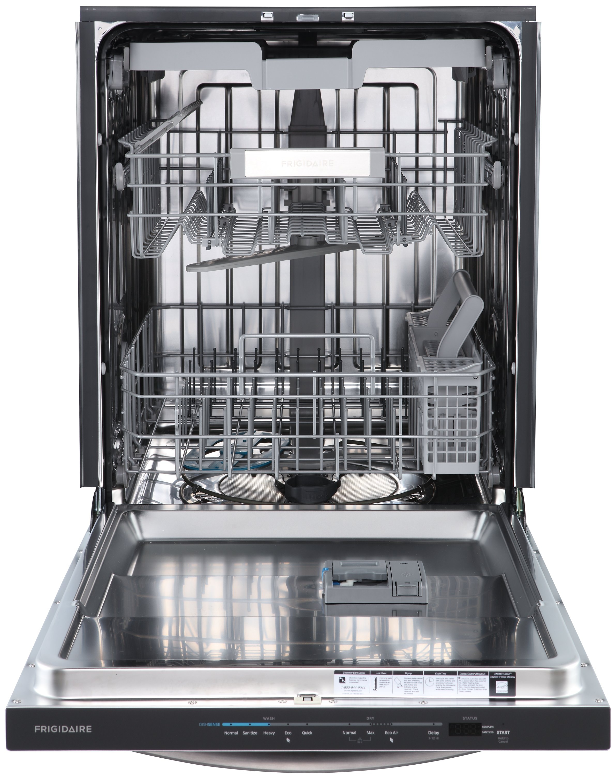 Frigidaire 24 inch Top Control Built in Dishwasher Stainless Steel ENERGY STAR Certified 49 Decibel Very Quiet Sound Level
