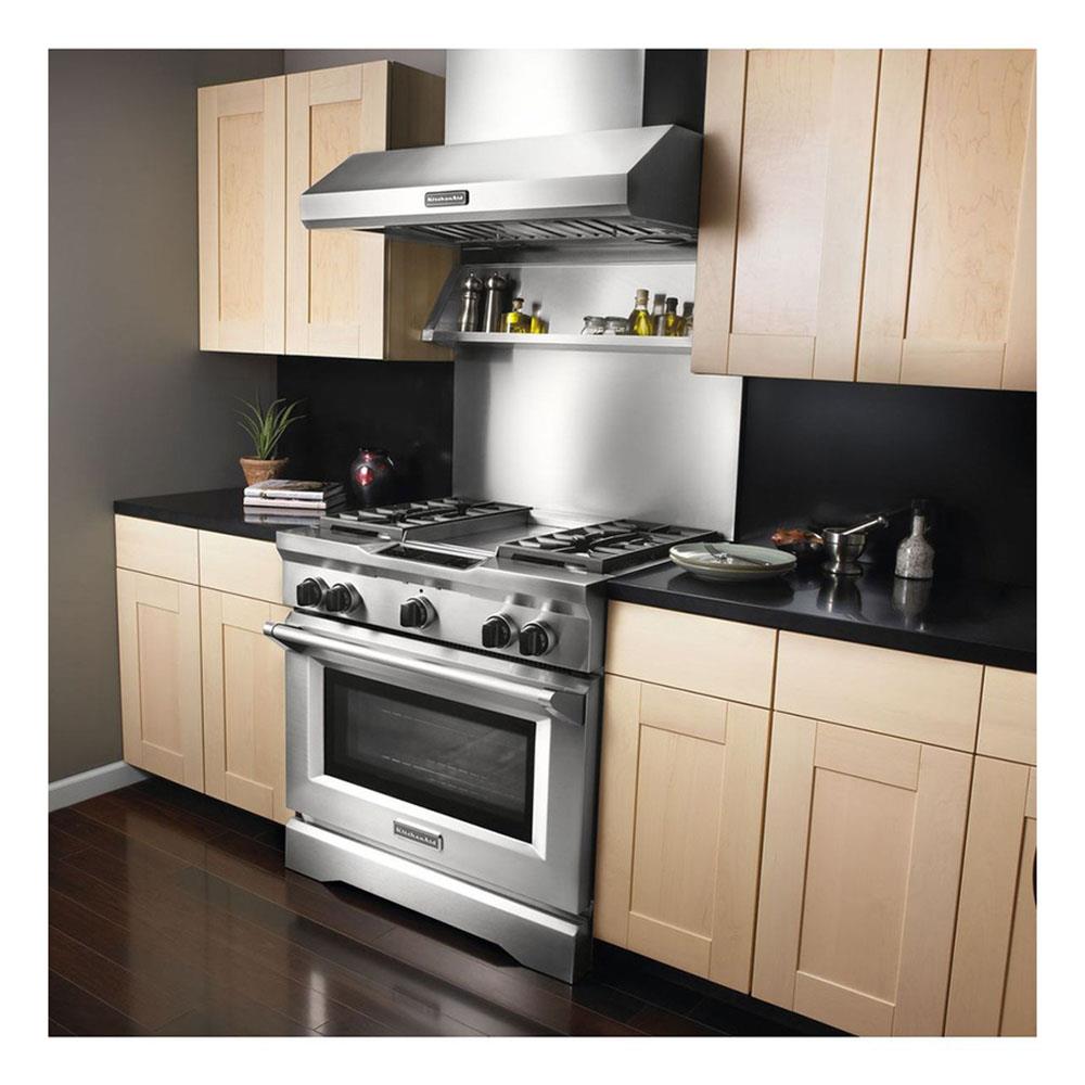 Whirlpool 48-in Gas and electric range Backsplash ( Stainless Steel )