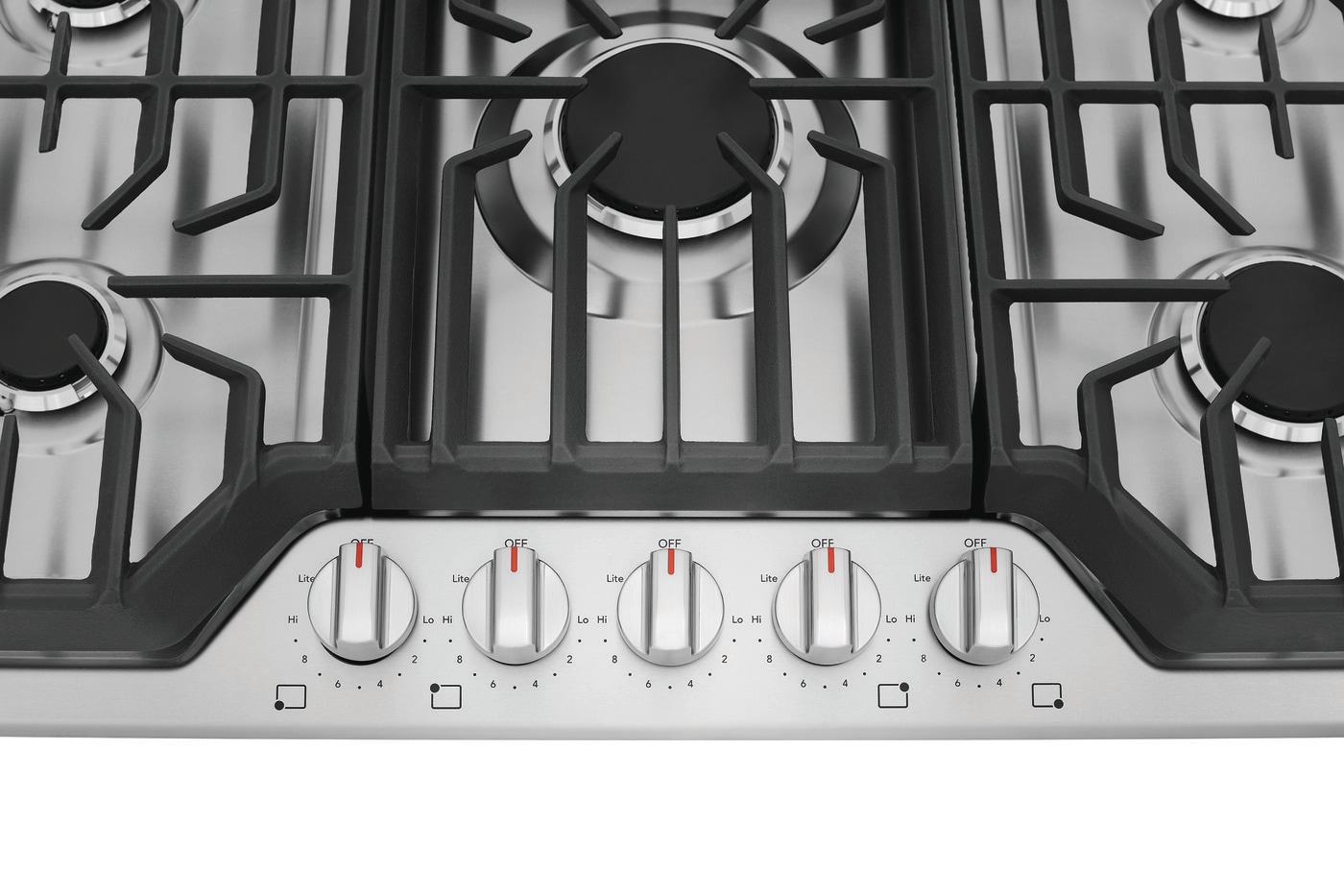Frigidaire 36-in 5 burners Stainless steel Gas Cooktop