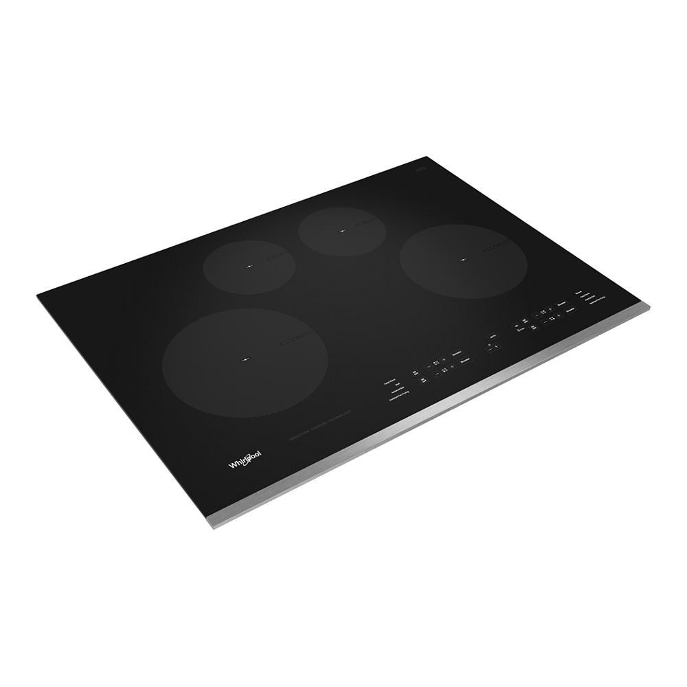 Whirlpool 30-in 4 burners Stainless steel Induction Cooktop