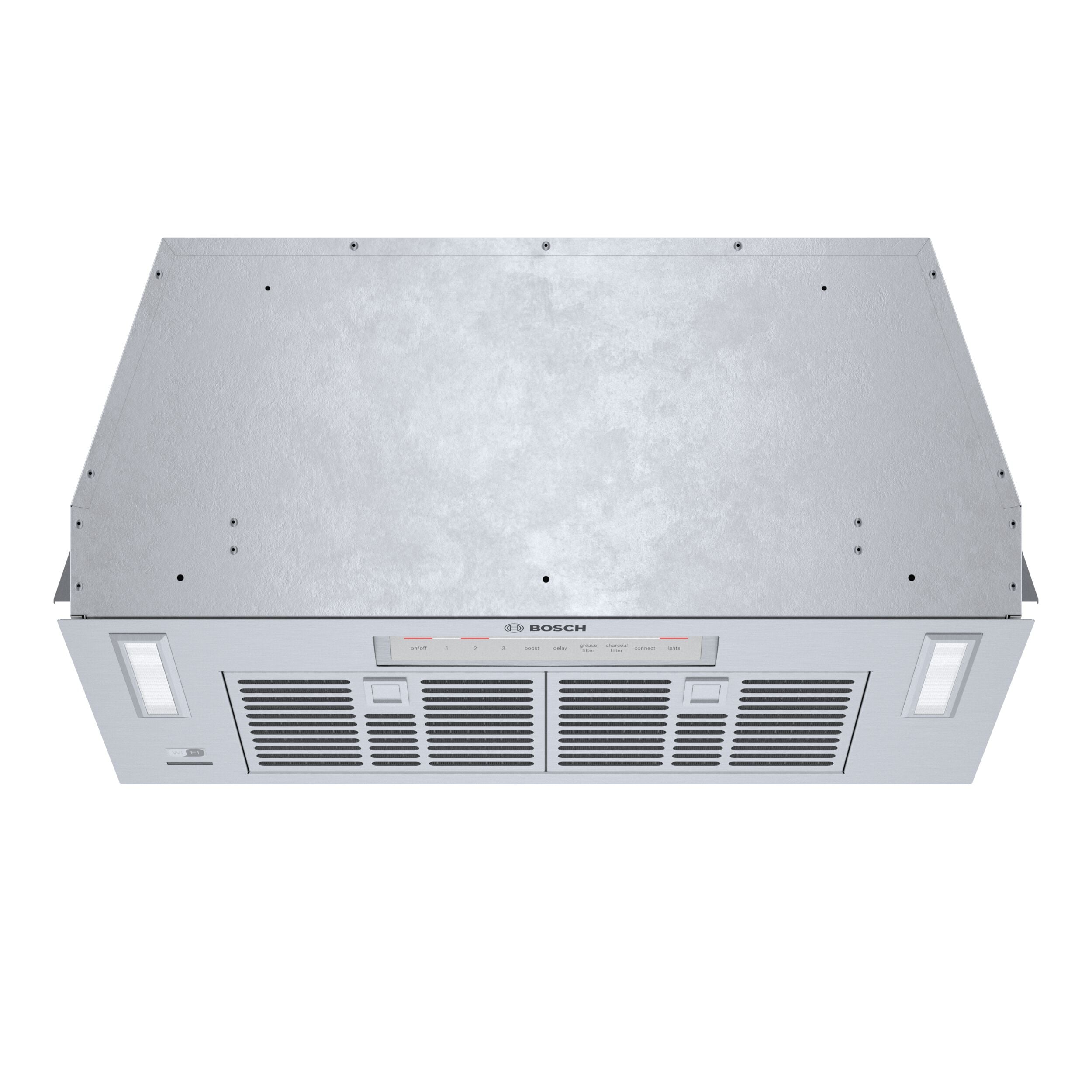 Bosch 300 Series 30 in 300 CFM Cabinet Depth Custom Insert Range Hood with Light in Stainless Steel HomeConnect