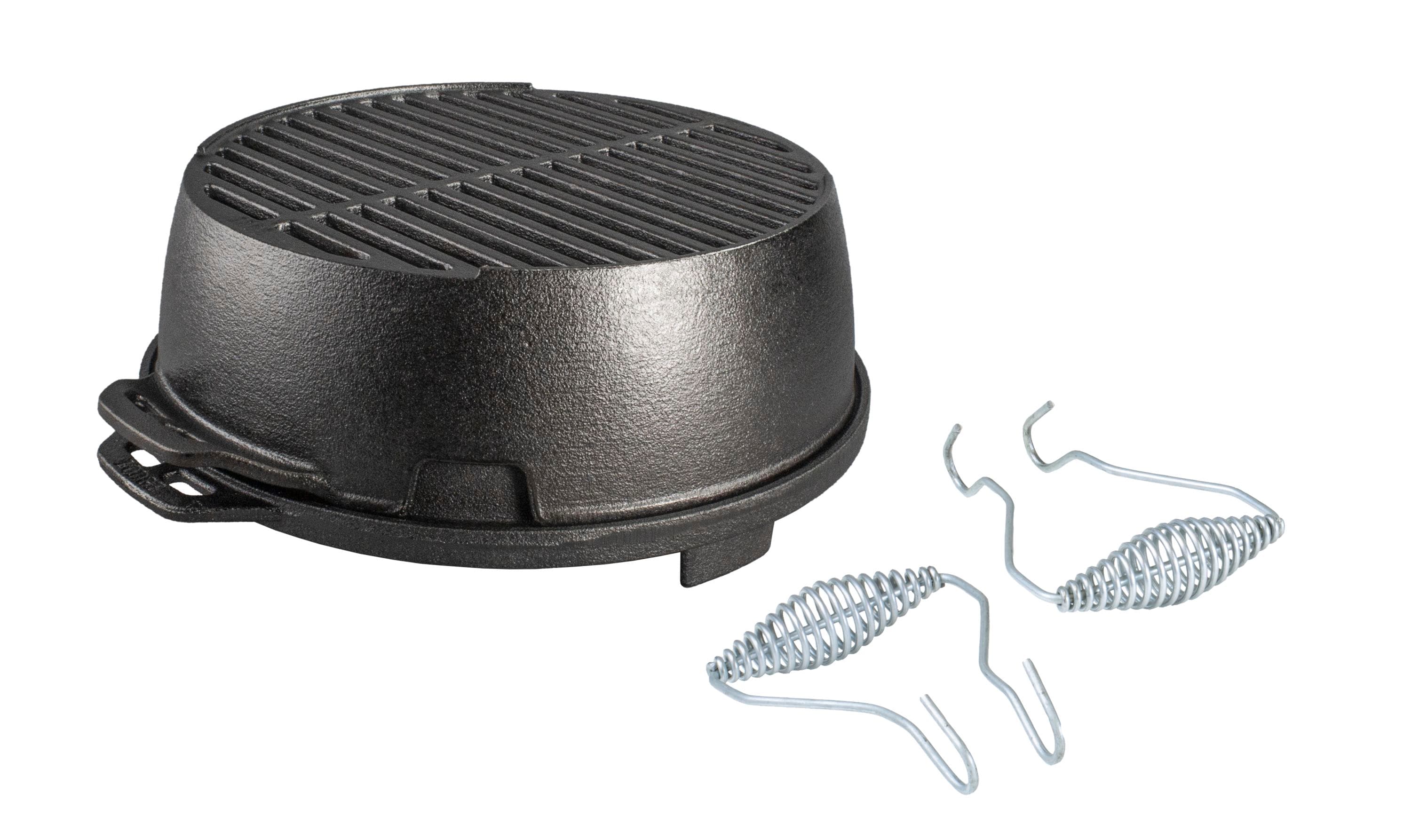 Lodge Cast Iron Kickoff Black Portable Charcoal Grill