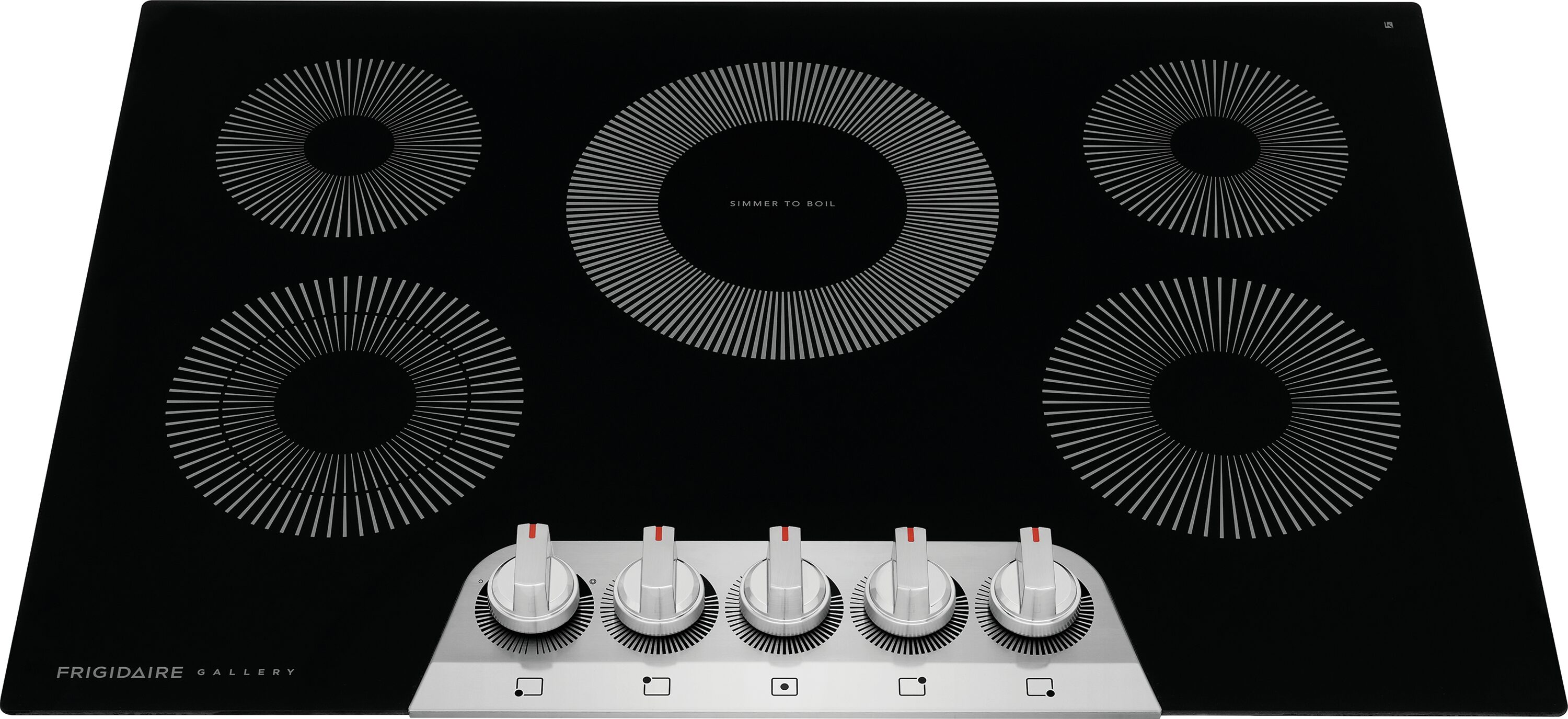 Frigidaire Gallery 30-in 5 burners Smooth Surface (Radiant) Stainless steel Electric Cooktop