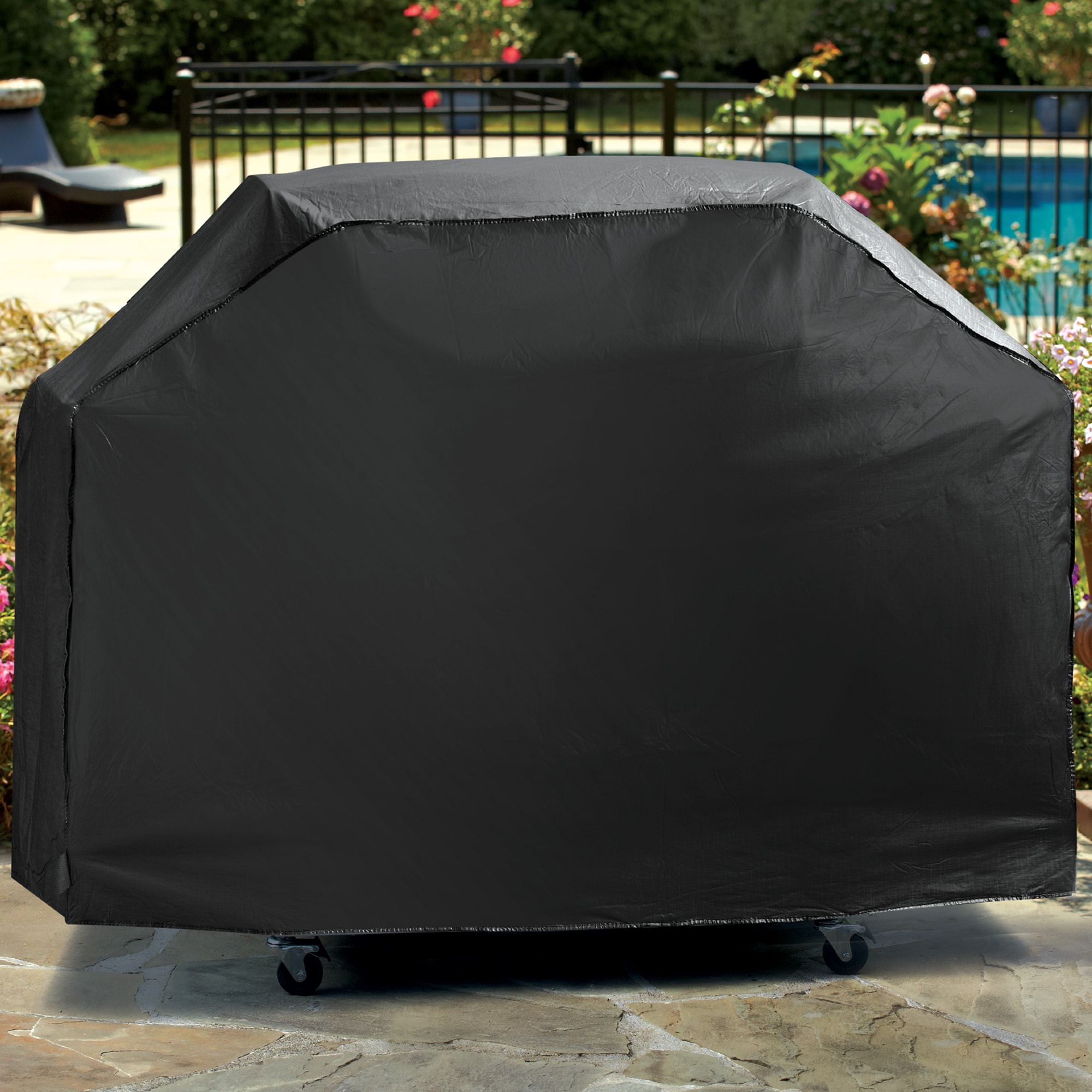 Master Forge Universal 55-in W x 40-in H Black Gas grill Cover