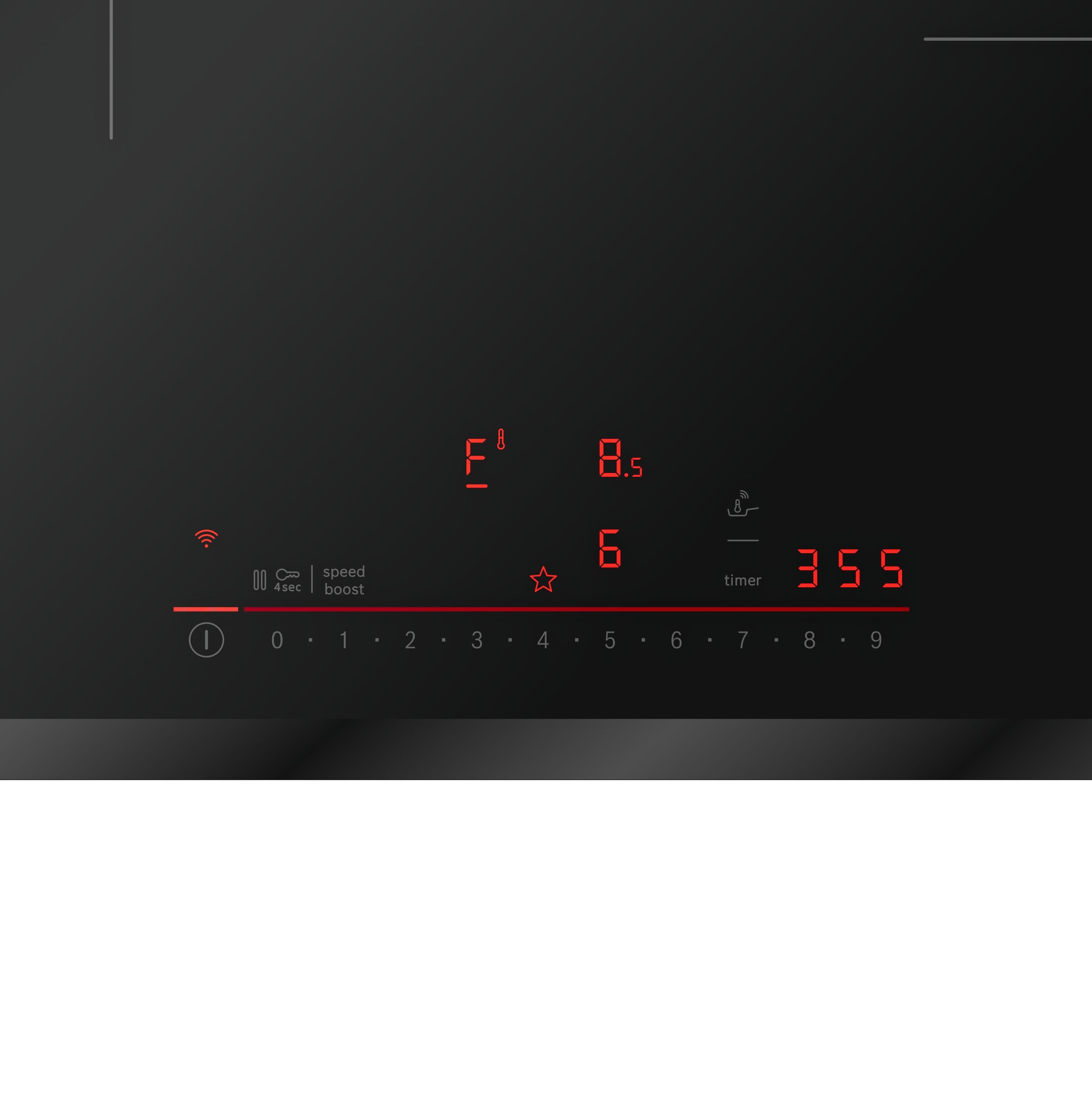 Bosch 800 Series 24-in 3 burners Black Smart Compatible Induction Cooktop