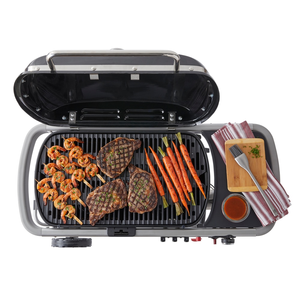 Weber Traveler 320-Sq. in Black Portable Liquid propane Grill