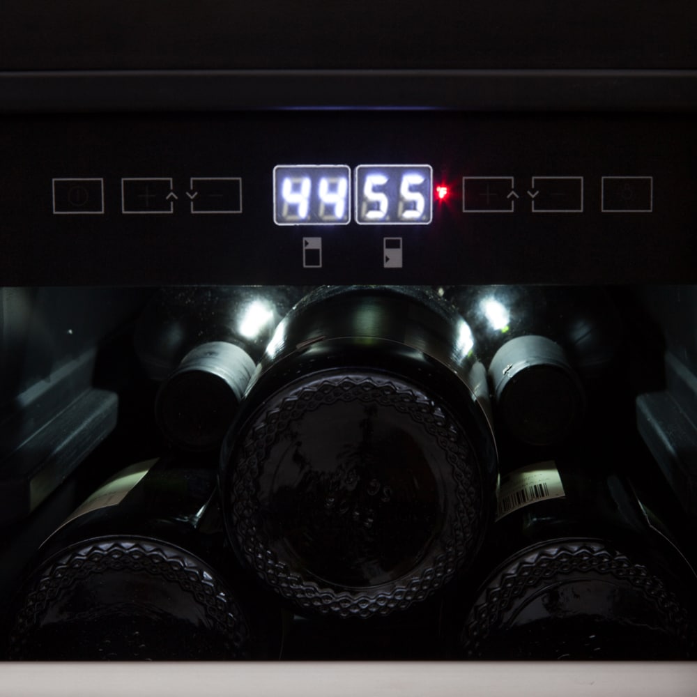 Whynter 24-in W 40 -Bottles Stainless Steel Dual Zone Cooling Built-in/Freestanding Indoor Wine Cooler