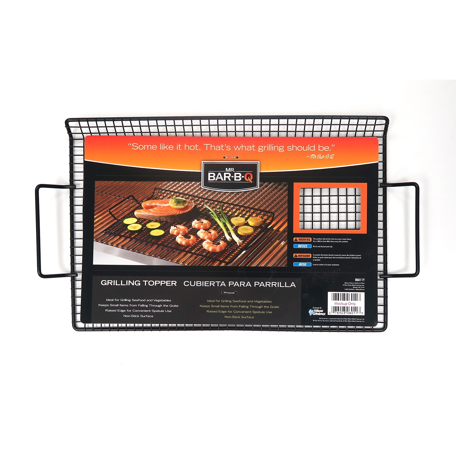 Mr. Bar-B-Q Steel Non-Stick Grill topper