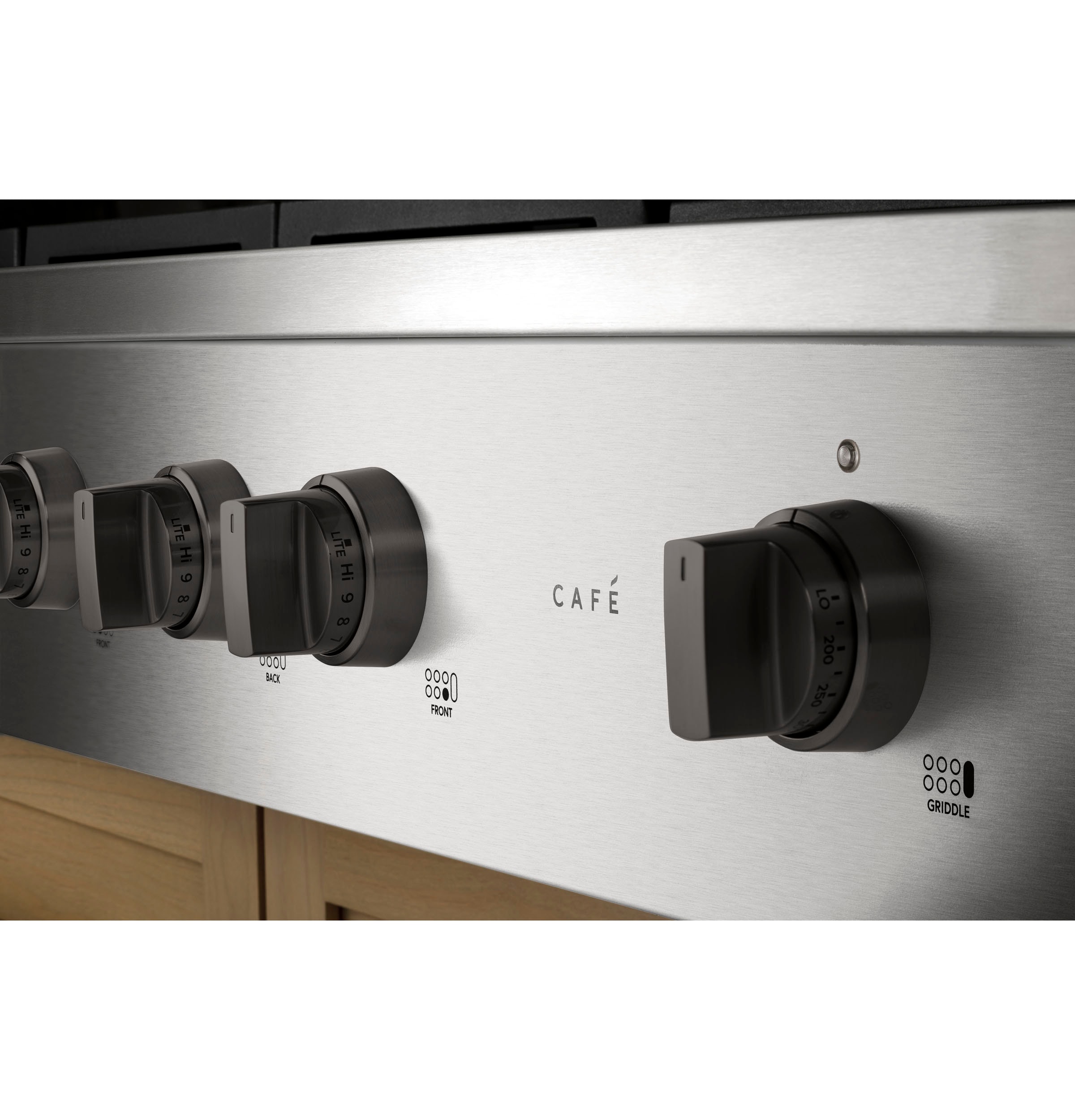 Cafe 48-in Gas range Handle and knob kit ( Brushed Black )