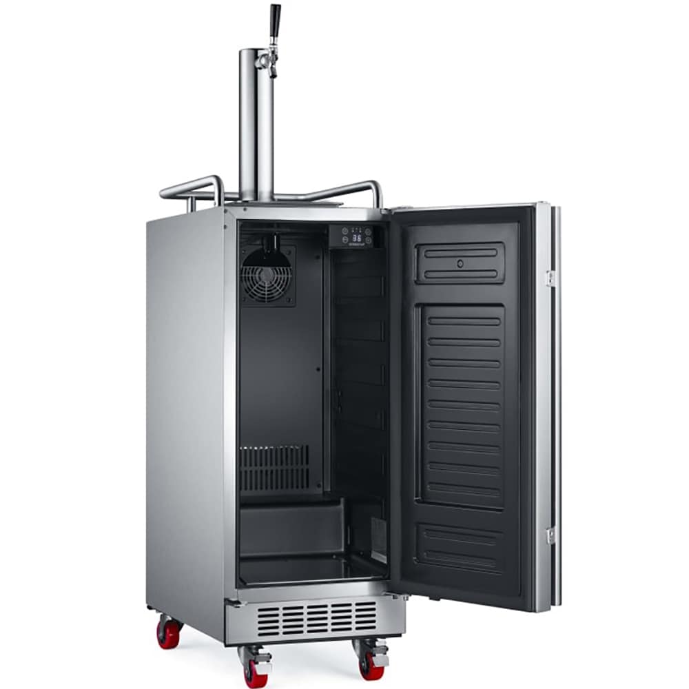 EdgeStar Single tap Quarter-barrel keg Stainless Steel Digital Built-in/Freestanding Outdoor Beer kegerator