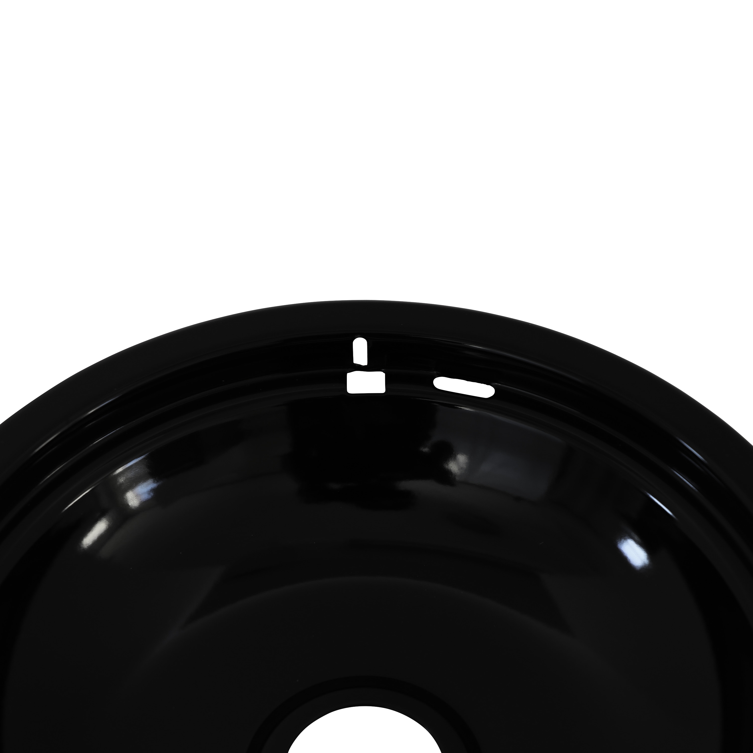 Whirlpool Electric Range 8 in Drip Pan and Trim Ring Set Porcelain