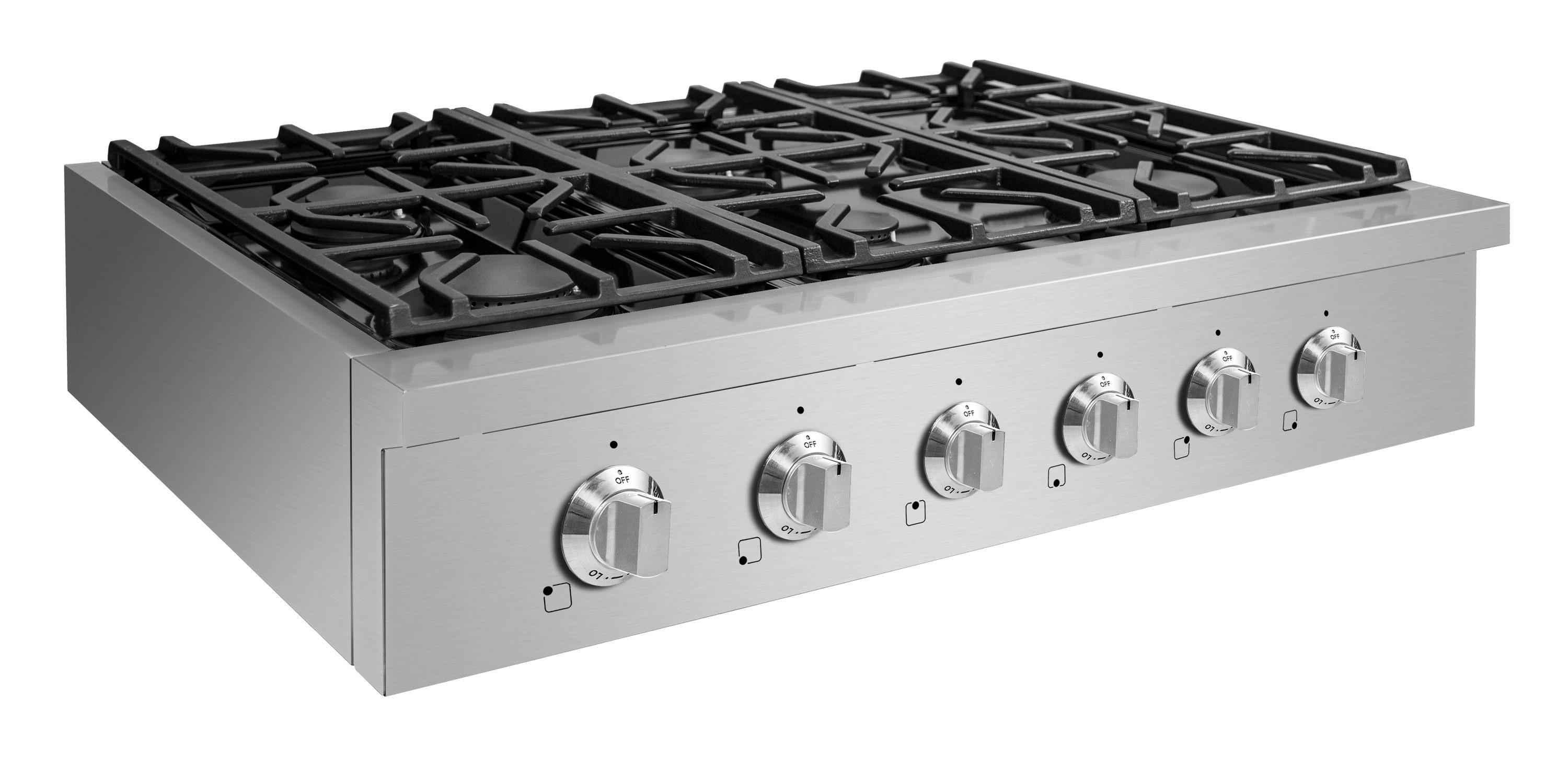 NXR LST3611LP 36-in 6 burners Stainless steel Gas Cooktop