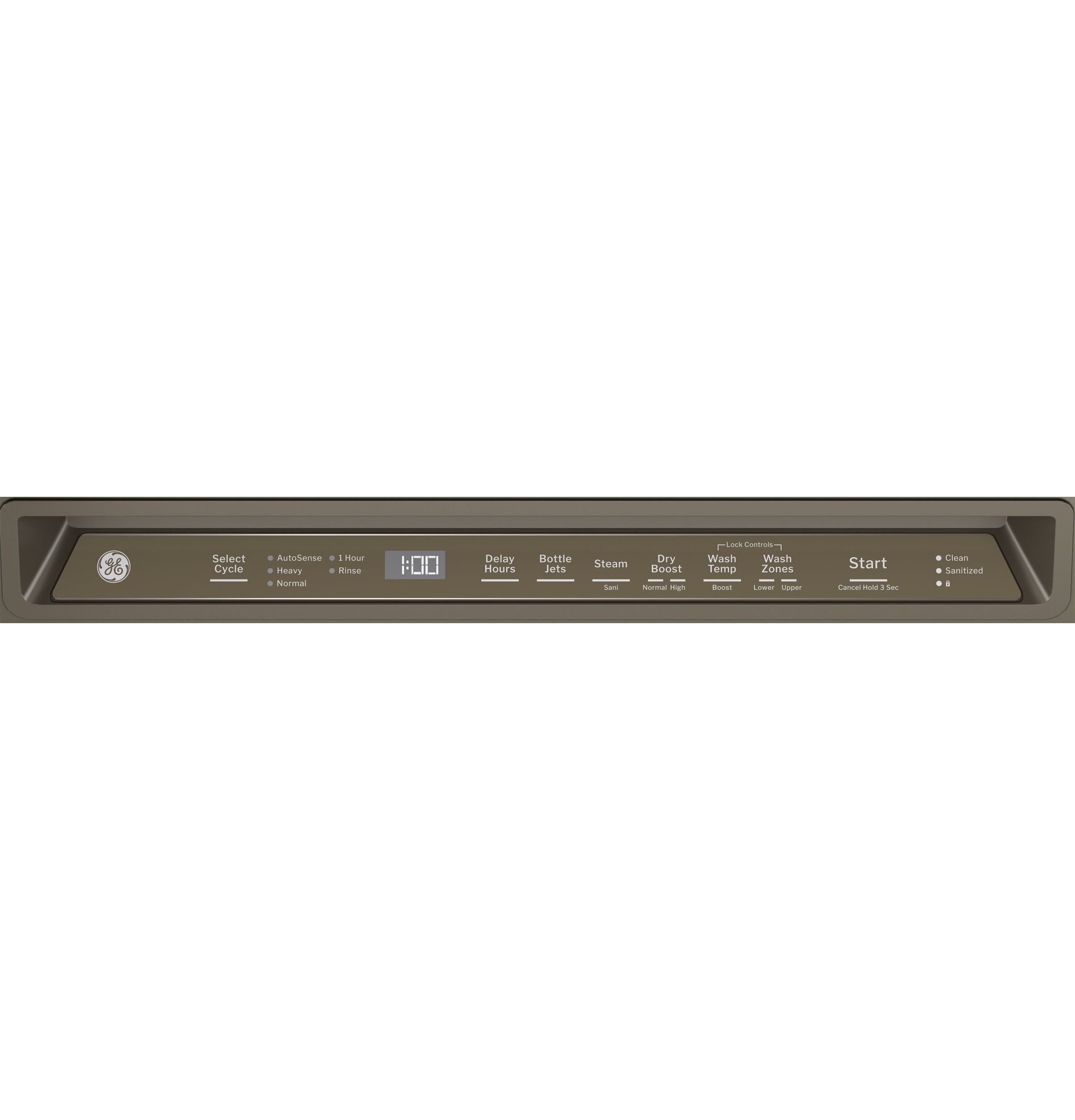 GE Dry Boost Front Control 24 in Built In Dishwasher With Third Rack Slate ENERGY STAR 47 dBA