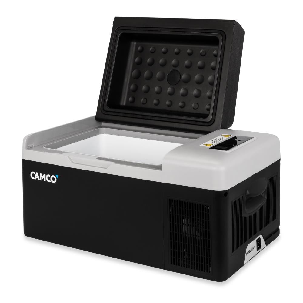 CAMCO 24-in W 28 -Can Capacity Black Portable Indoor Beverage Refrigerator