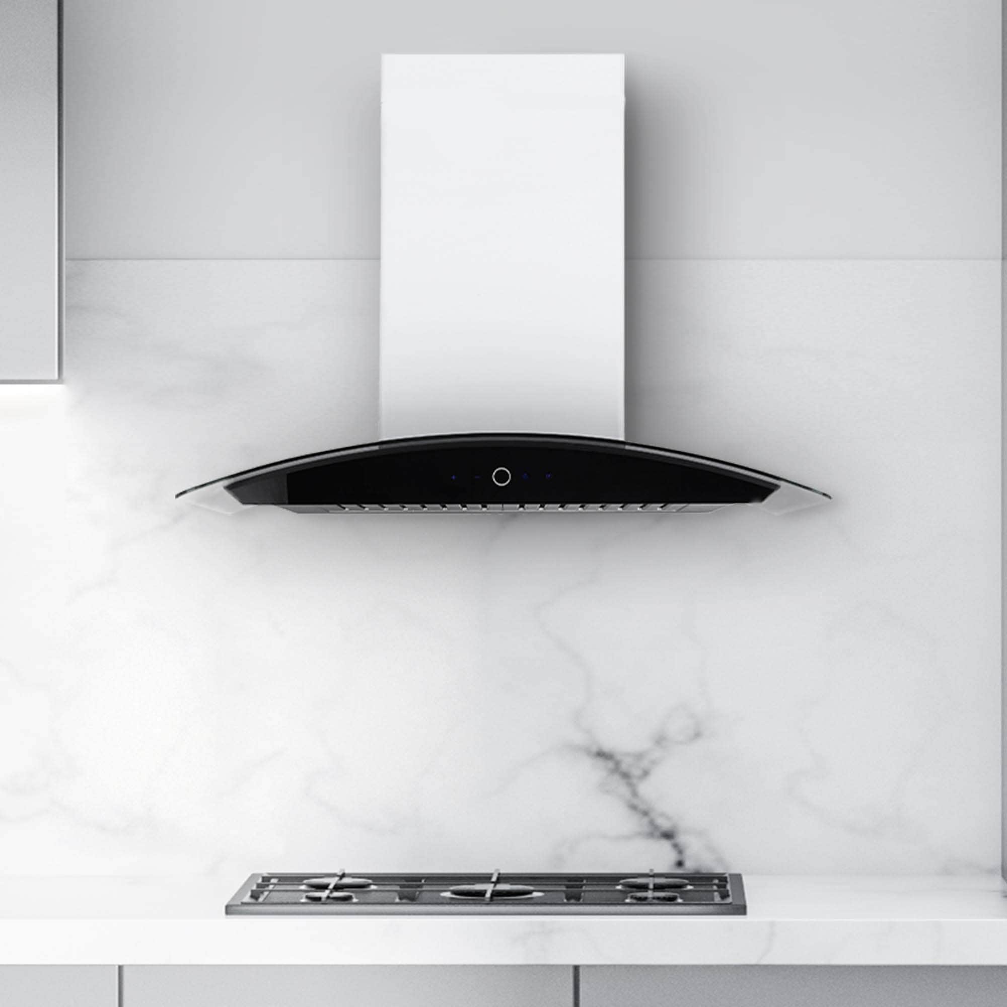 Hauslane Chef 36 in Convertible Stainless Steel Wall Mounted Range Hood