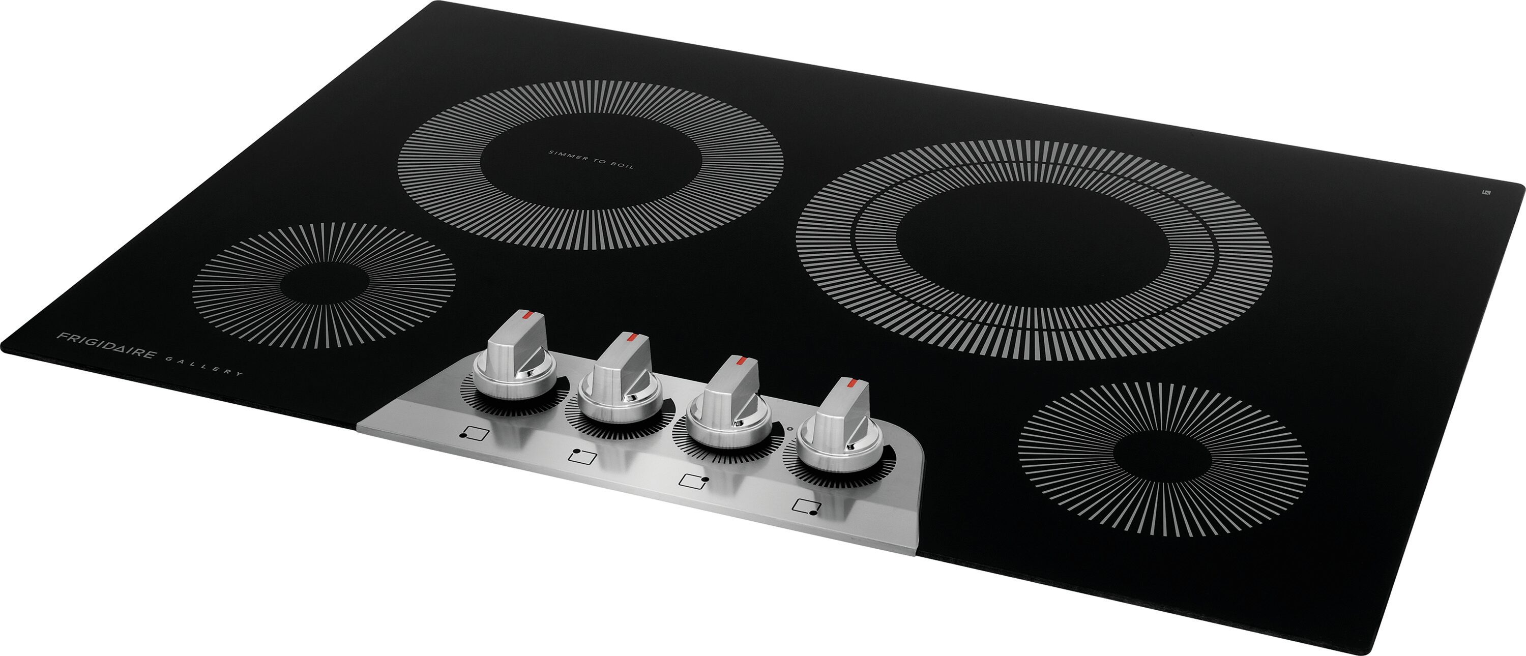 Frigidaire Gallery 30-in 4 burners Smooth Surface (Radiant) Stainless steel Electric Cooktop
