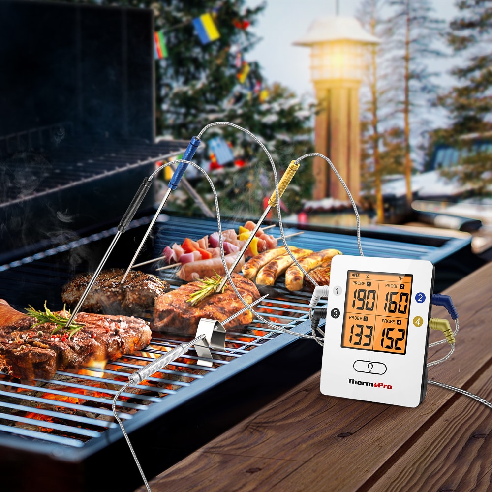 ThermoPro TP25W Extended 650-Ft Range Digital Leave-in Bluetooth Compatibility Meat Thermometer
