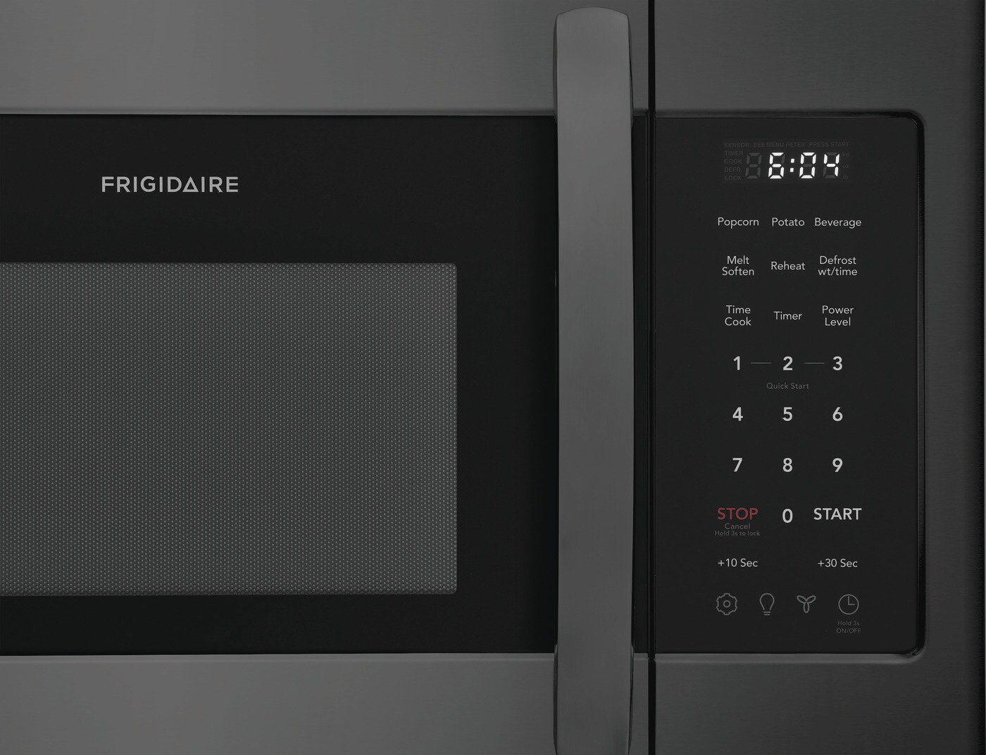 Frigidaire 1 8 cu ft 1500 Watt Over the Range Microwave Black Stainless Steel