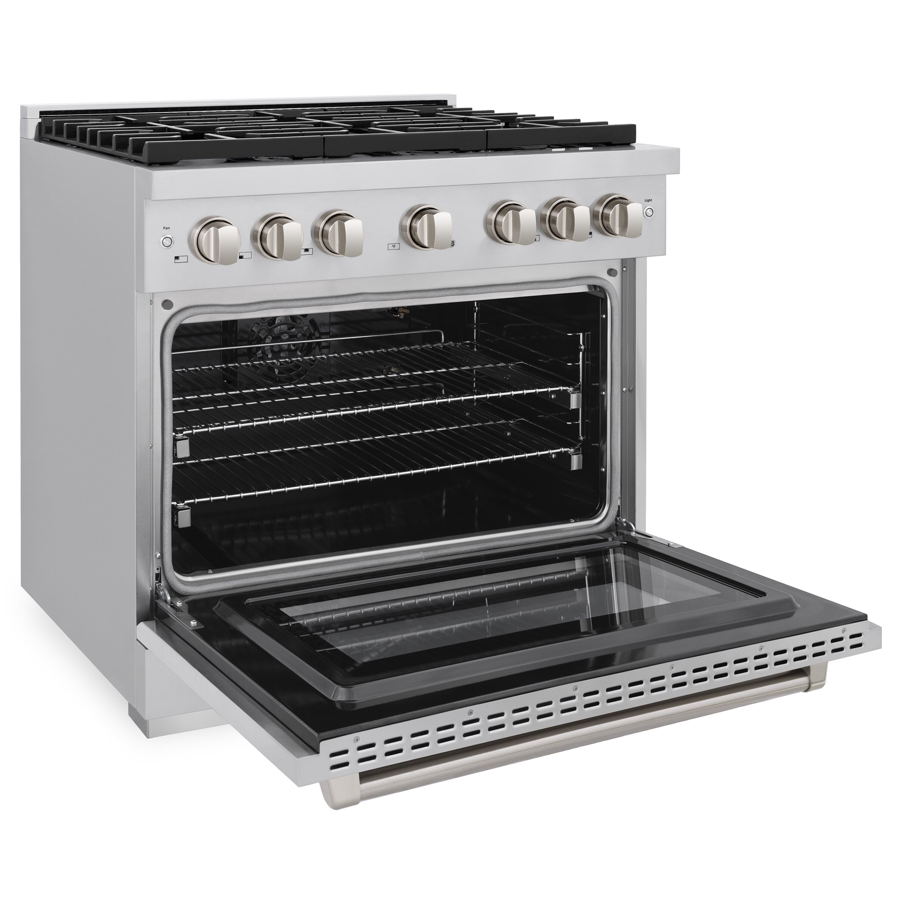 ZLINE KITCHEN & BATH Paramount 36-in 6 burners 5.2-cu ft Convection Oven Freestanding Natural Gas Range ( Stainless Steel )