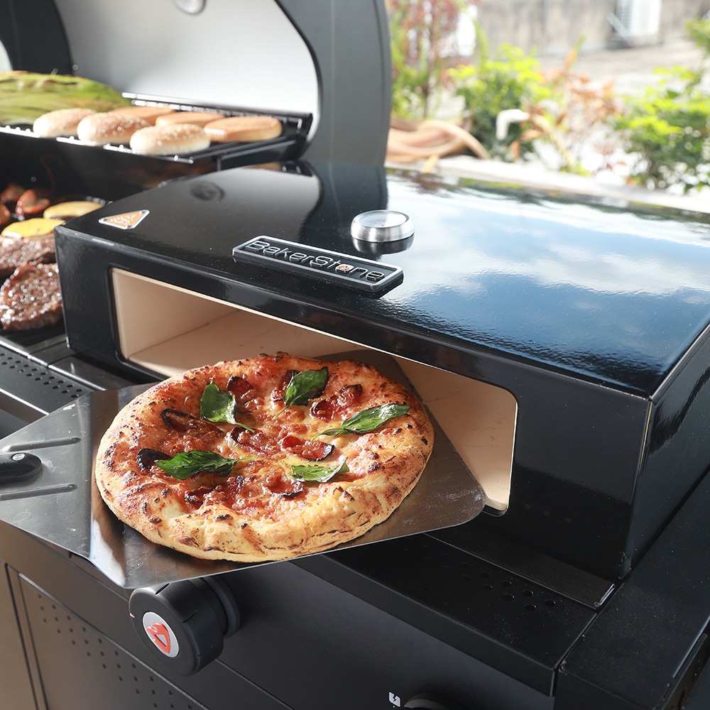 BakerStone Original Series Black 4 -Burner Liquid Propane and Natural Gas Grill 2 -Side Burner