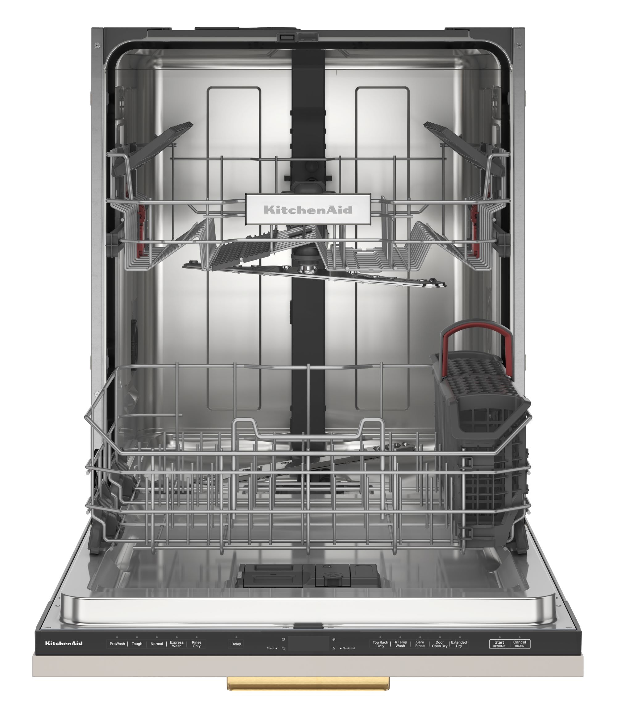 KitchenAid KitchenAid 44 dBA Panel Ready Two Rack Flush Dishwasher with Door Open Dry System