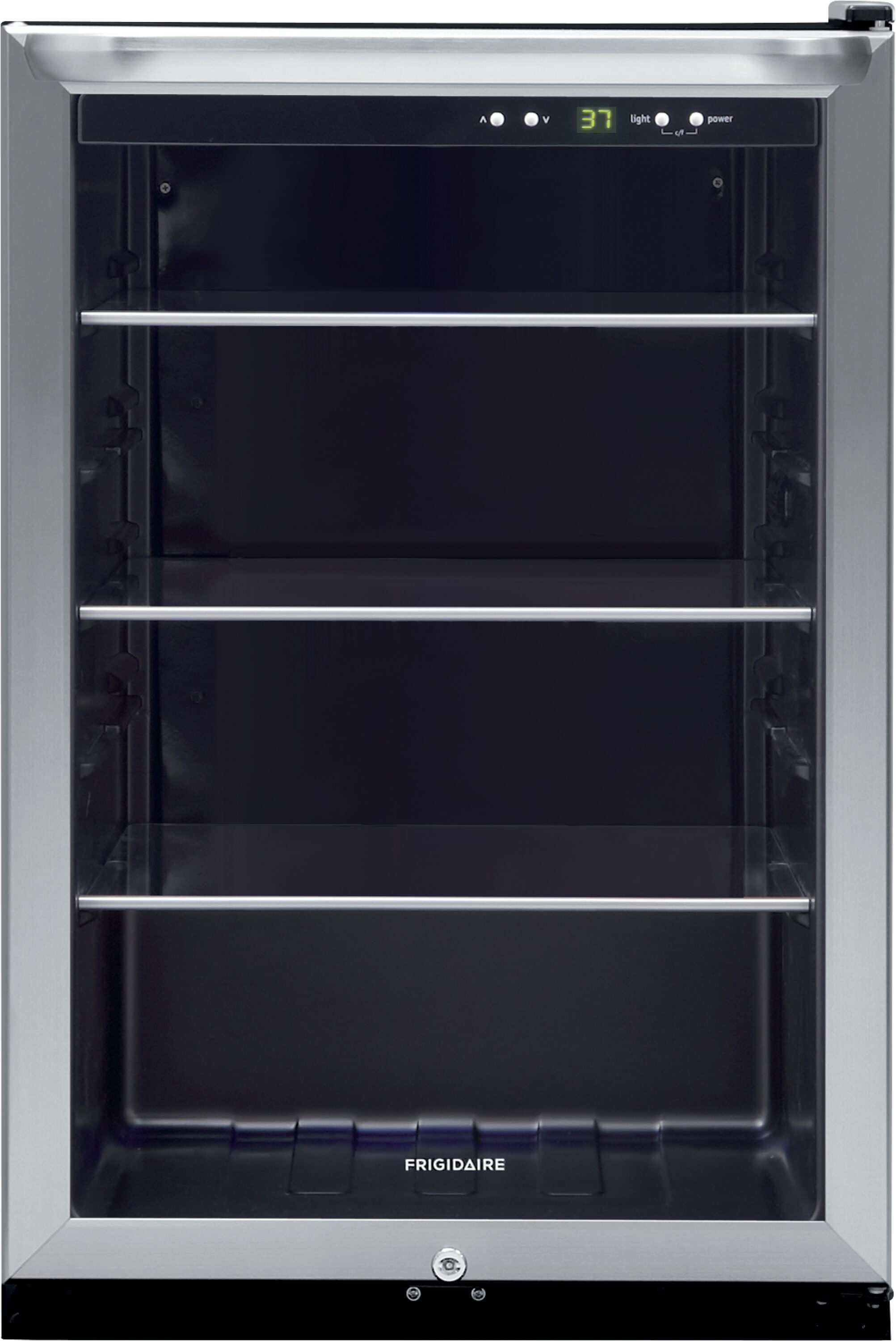 Frigidaire 21.5-in W 138 -Can Capacity Stainless Steel Freestanding Indoor Beverage Refrigerator with Glass Door