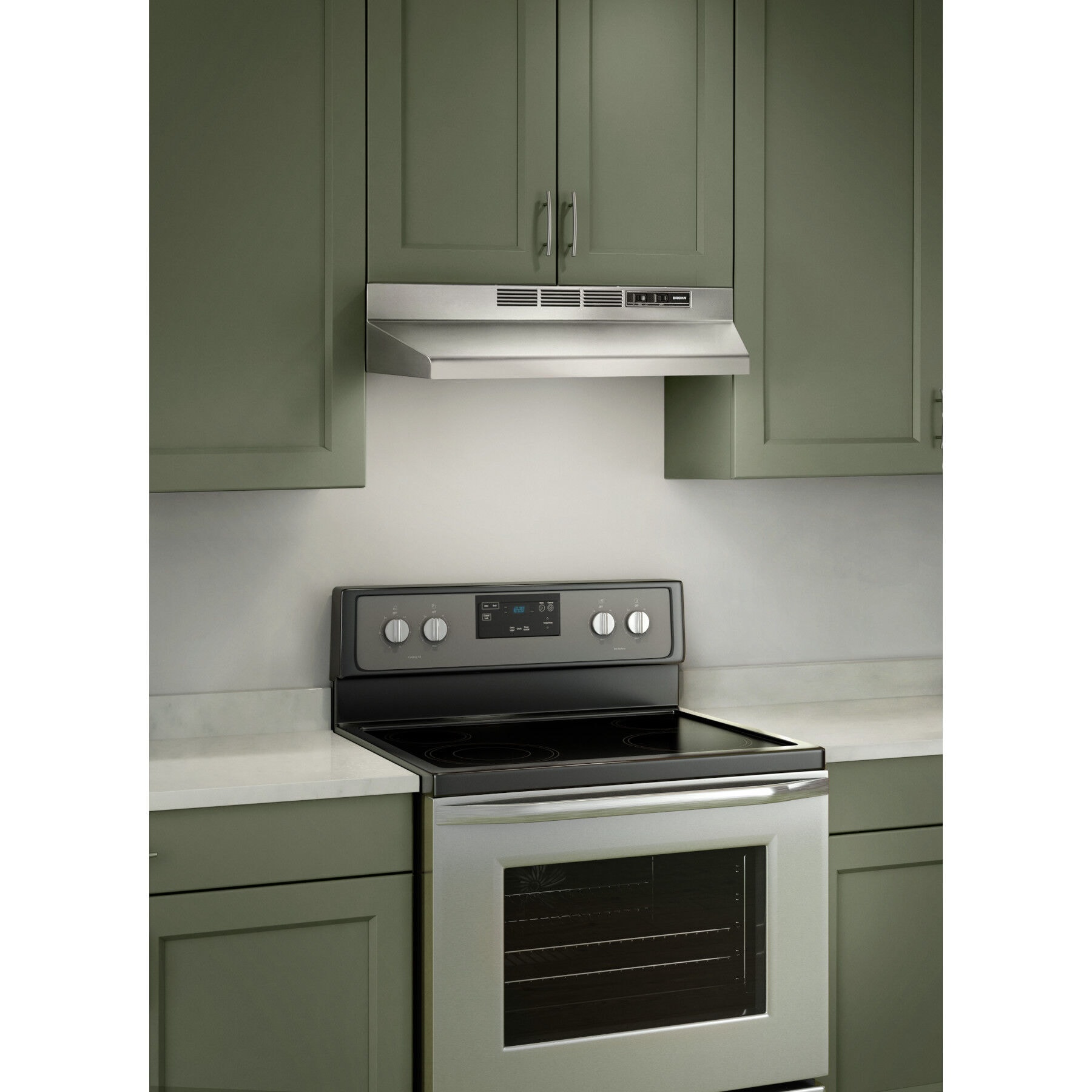 Broan BROAN 41000 Series 36 in Ductless Stainless Steel Undercabinet Range Hood Common 36 in Actual 35 875 in