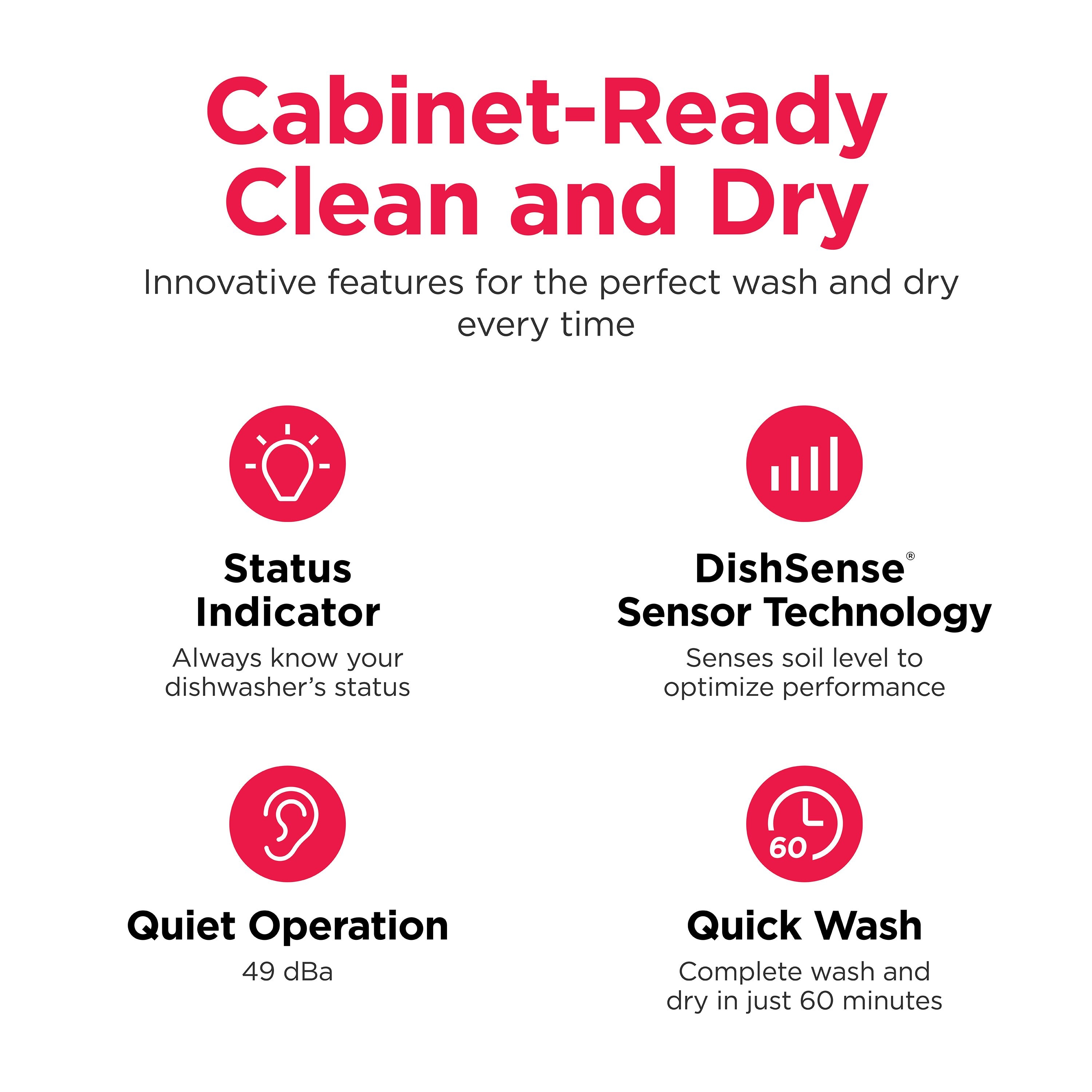 Frigidaire 24 inch Top Control Built in Dishwasher Stainless Steel ENERGY STAR Certified 49 Decibel Very Quiet Sound Level