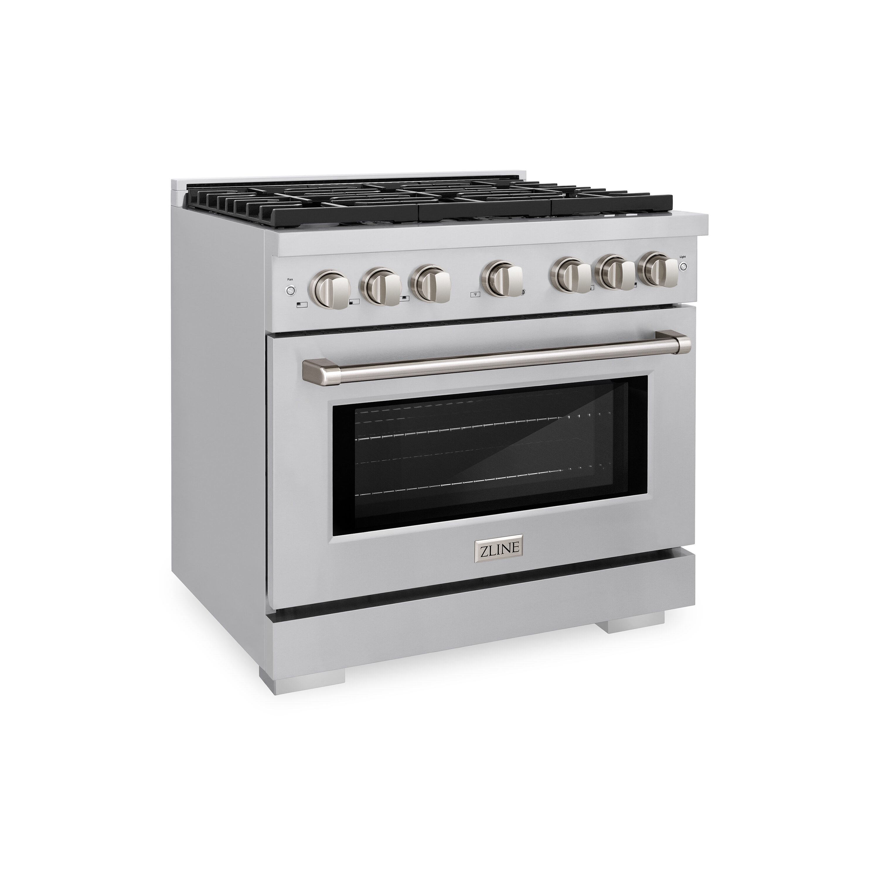 ZLINE KITCHEN & BATH Paramount 36-in 6 burners 5.2-cu ft Convection Oven Freestanding Natural Gas Range ( Stainless Steel )