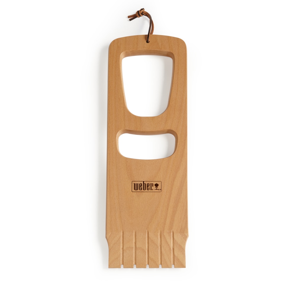 Weber Wood Grill brush with 17-in Wood Handle
