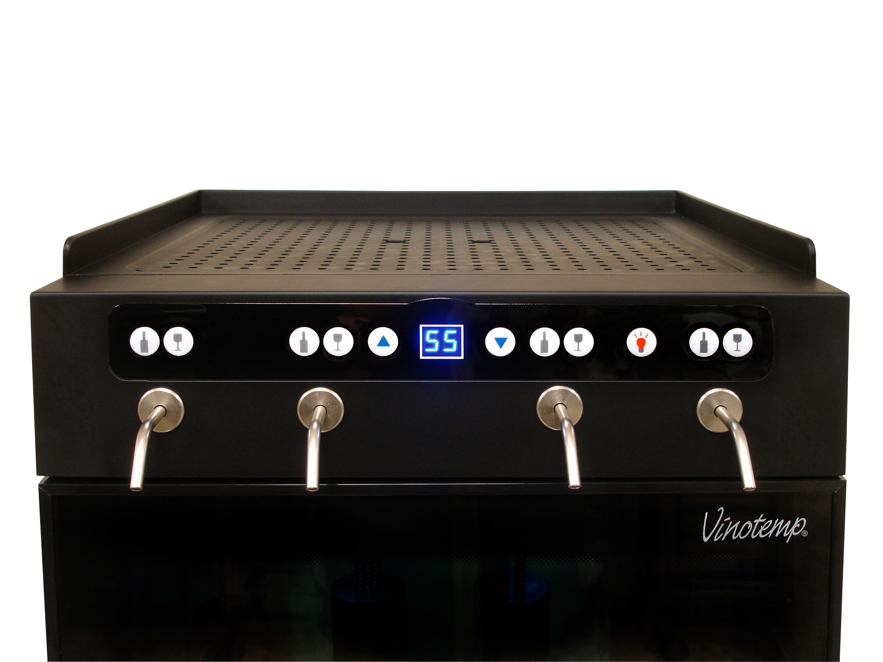 Vinotemp 16.4-in W 4 -Bottles Black Freestanding Indoor Wine Cooler