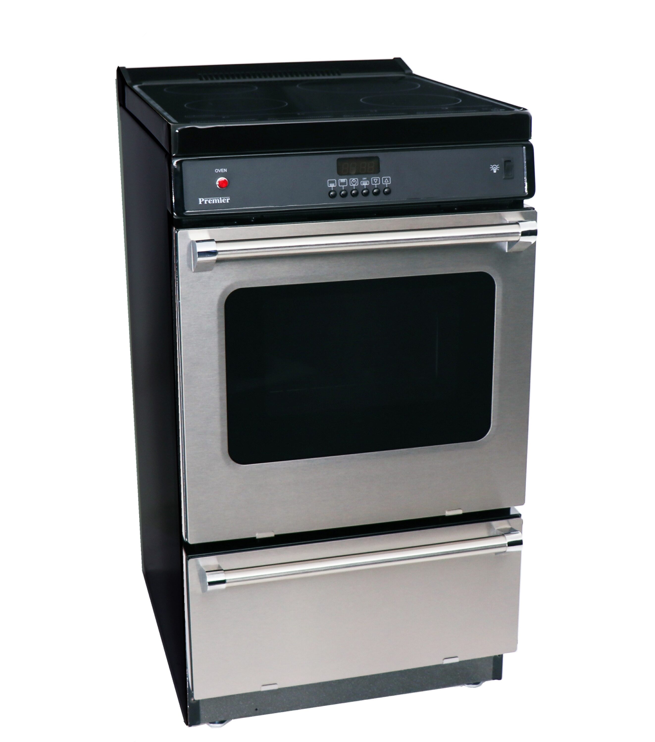 Premier 20-in 4 burners 2.42-cu ft 2.42-cu ft / Freestanding Single Induction Range ( Stainless Steel )