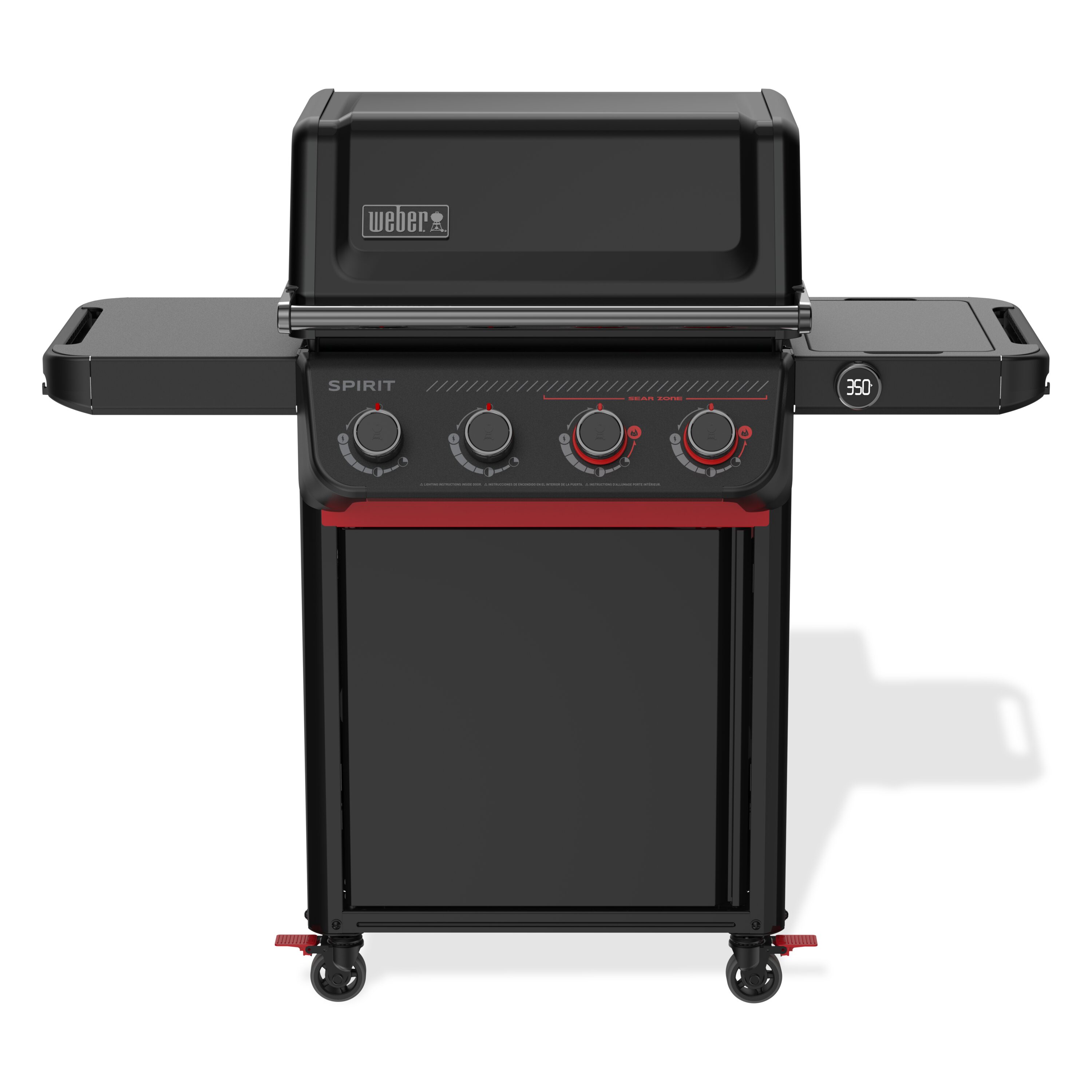 Weber Spirit EP-425 Stealth Matte Black 4 -Burner Liquid Propane Gas Grill