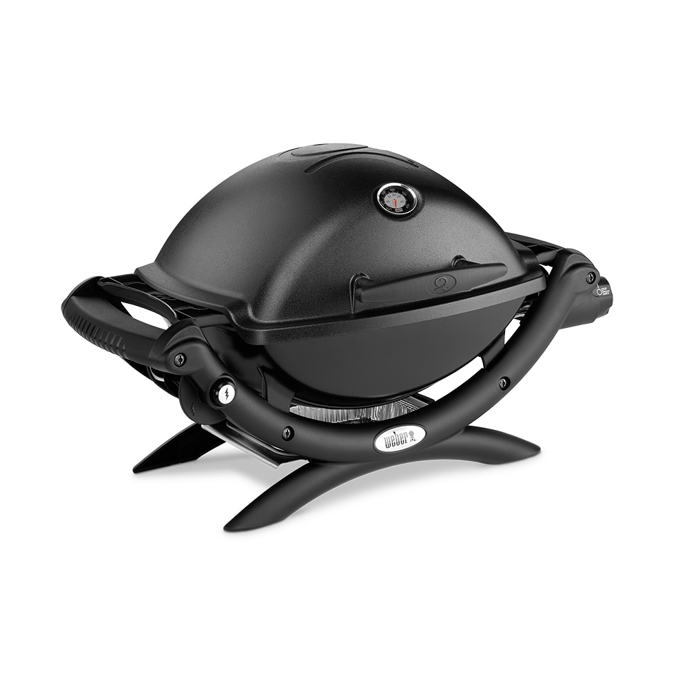 Weber Q 1200 189-Sq. in Black Portable Liquid propane Grill