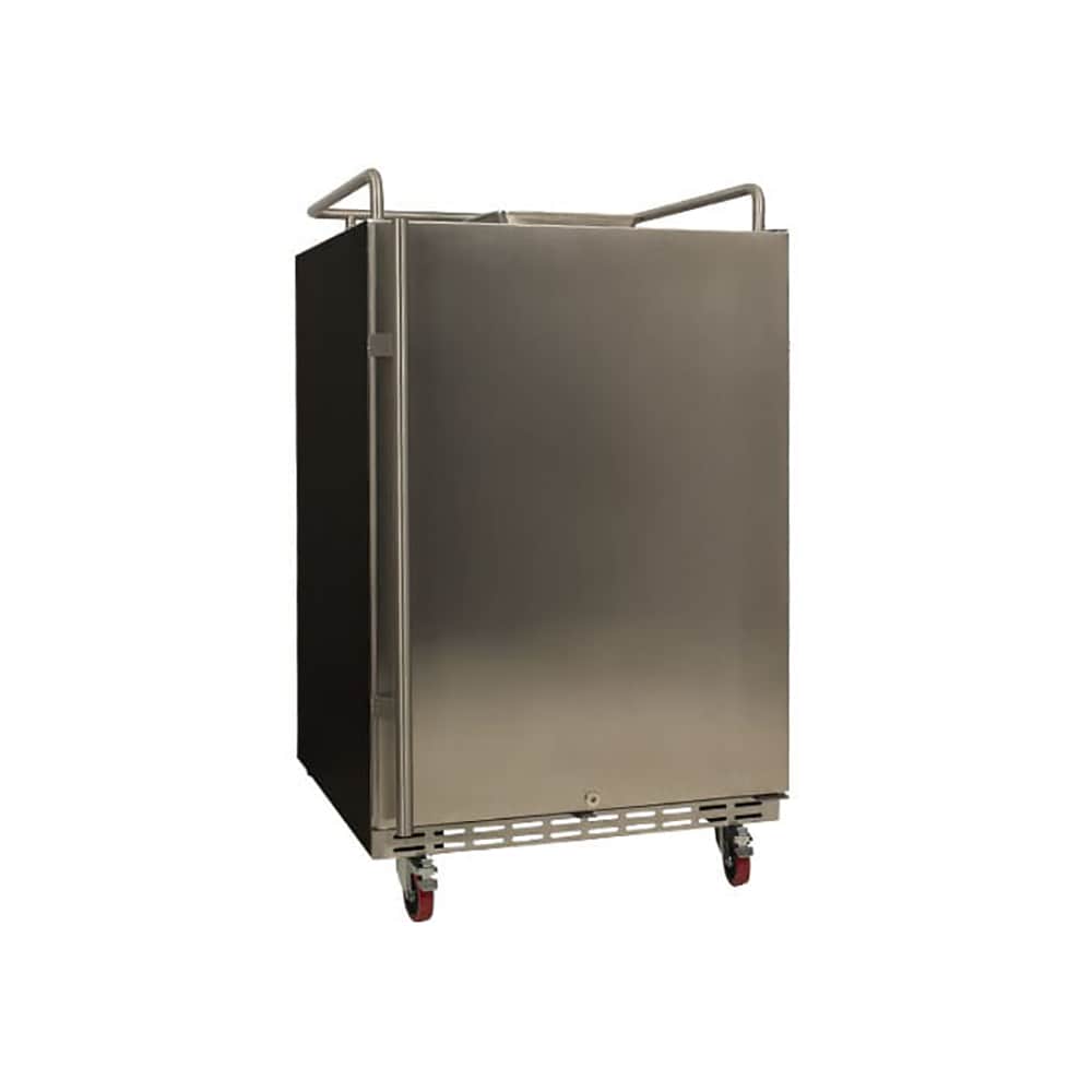 EdgeStar Tapless Half-barrel keg Stainless Steel Digital Built-in/Freestanding Kegerator conversion refrigerator