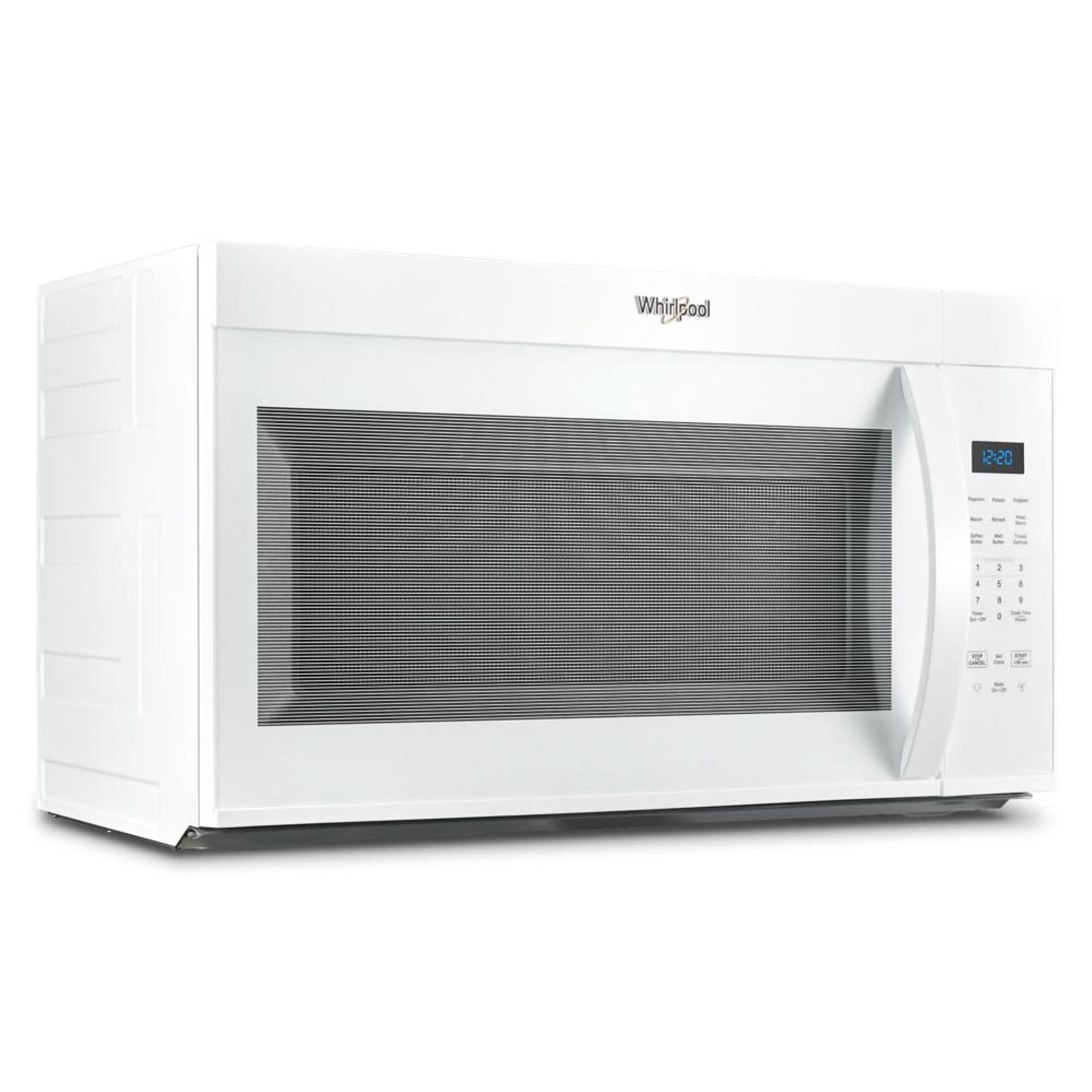 Whirlpool 1 7 cu ft 1000 Watt 29 87 in Over the Range Microwave White