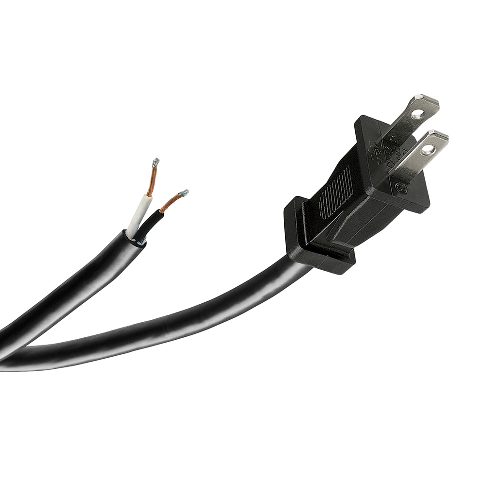 Utilitech 8-ft 13 -Amp 2 -Prong Black Garbage disposal Appliance Power Cord