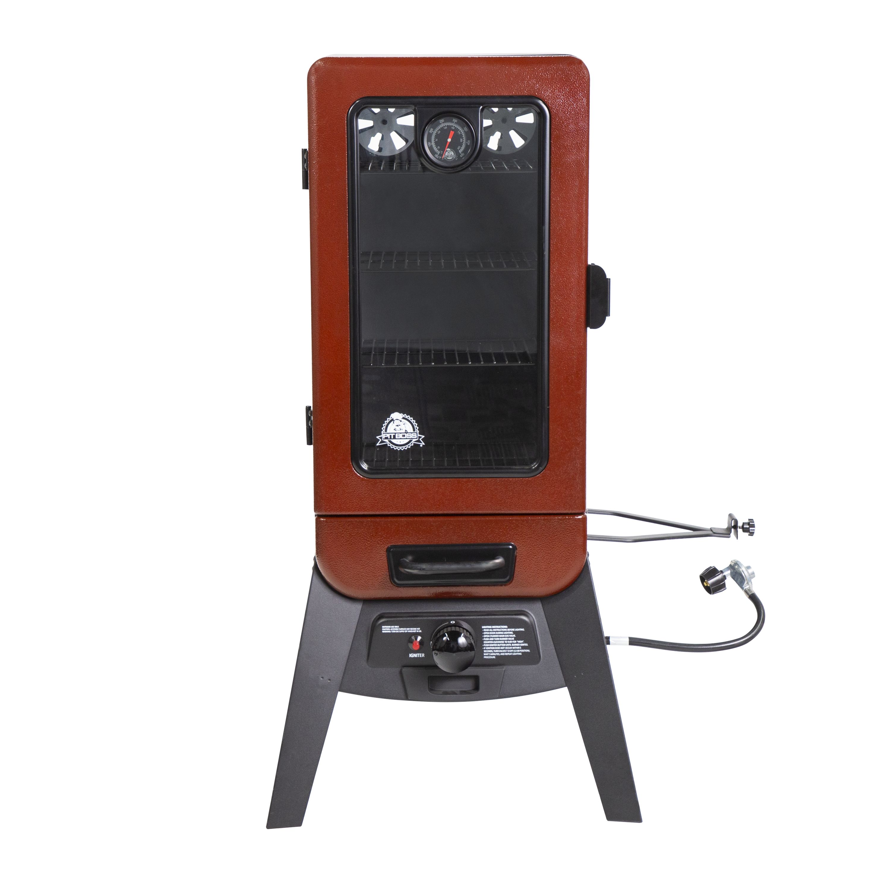 Pit Boss 3 720-Sq. in Red Gas Smoker