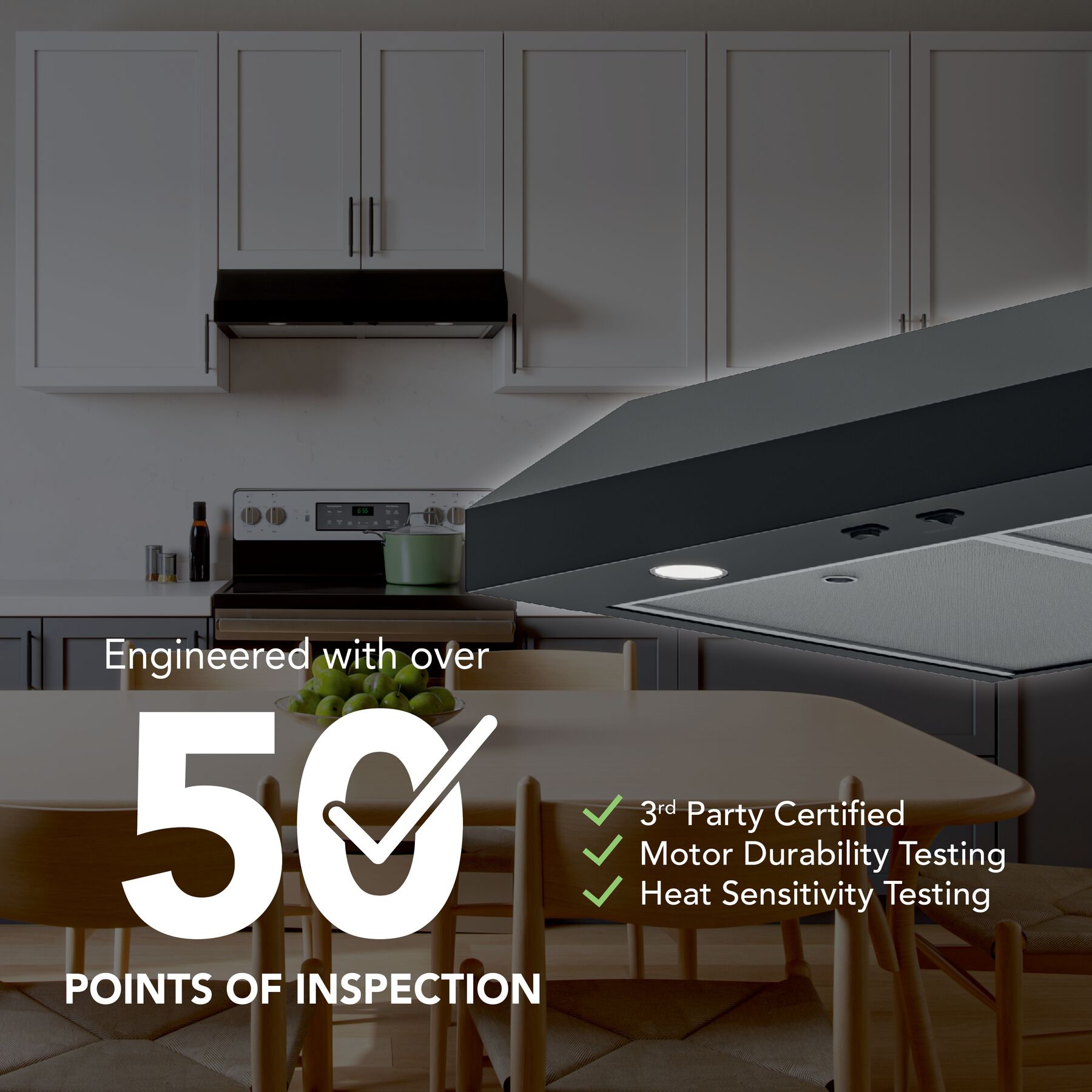 Broan 30 in 350 CFM Convertible Black Under Cabinet Range Hood