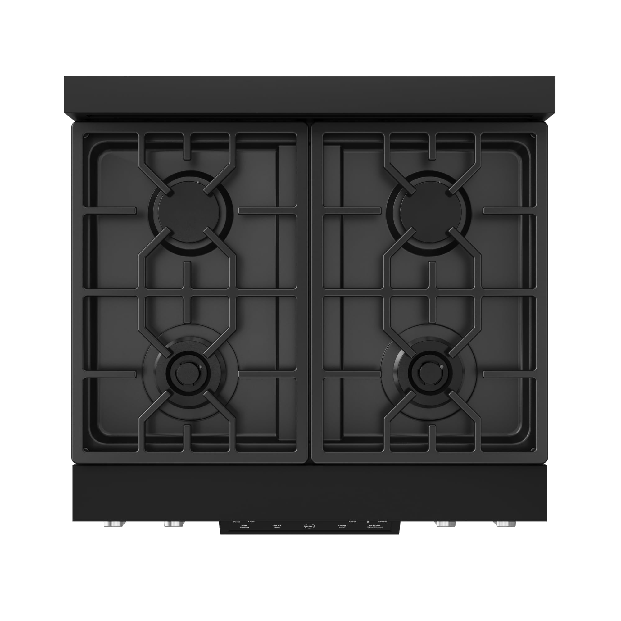 Thor Kitchen Gordon Ramsay Series 30-in 4 burners 4.55-cu ft Convection Oven Freestanding Natural Gas Range ( Matte Black with Stainless Steel Accents )