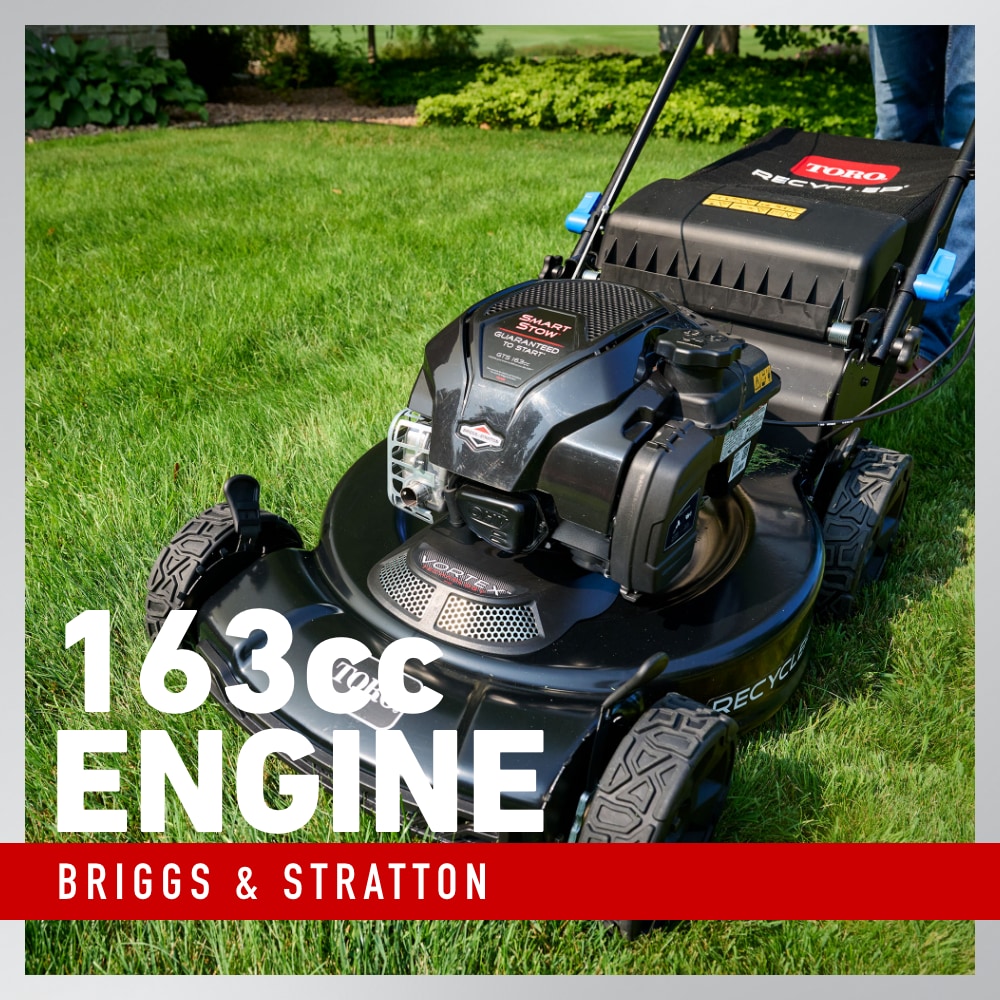Toro Recycler Max with Personal Pace and Smart Stow 22-in Gas Self-propelled lawn mower with 163-cc Briggs and Stratton Engine