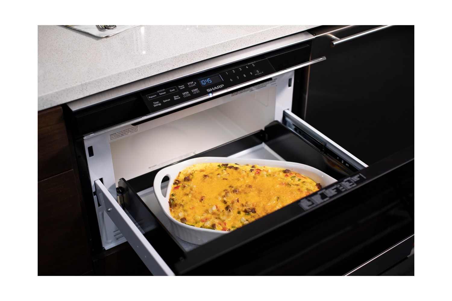 Sharp 1 2 cu ft Built In Microwave with Sensor Cooking Controls Stainless Steel