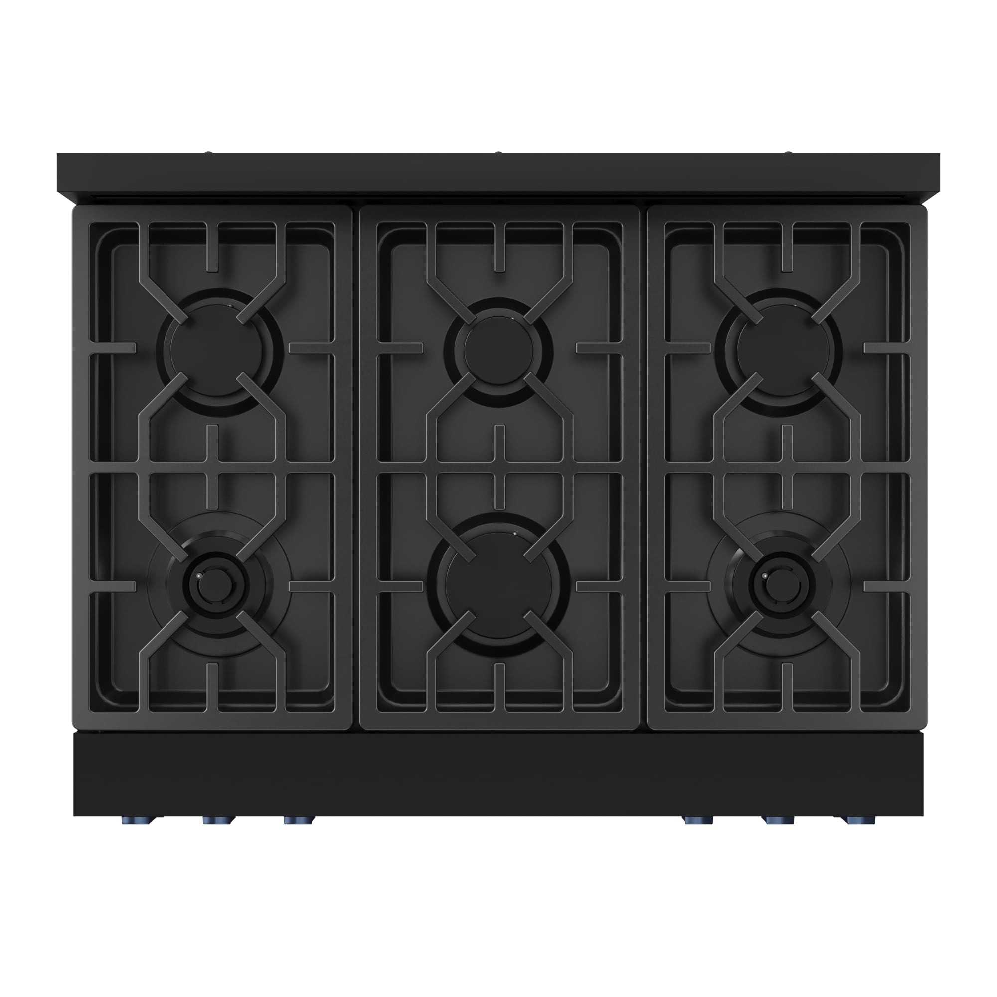 Thor Kitchen Gordon Ramsay Series 36-in 6 burners 6-cu ft Air Fry Convection Oven Freestanding Liquid Propane Gas Range ( Matte Black with Navy Blue Accents )