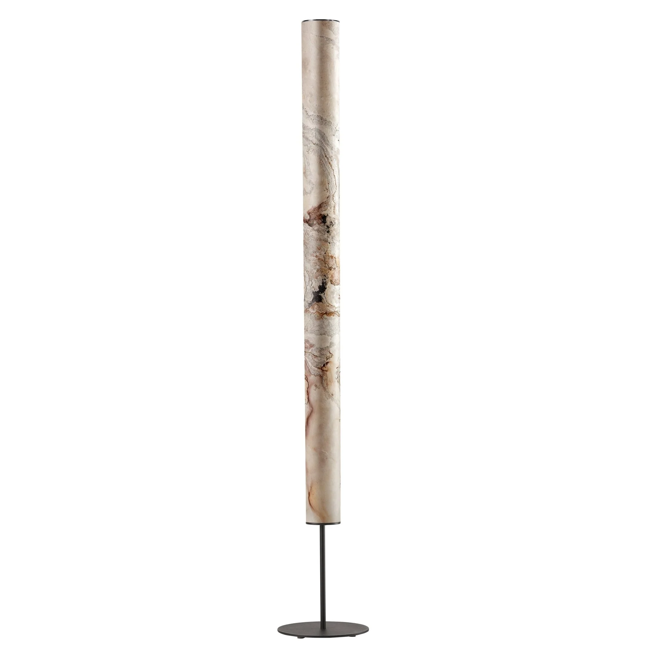Columna Stehlampe Stein Weißperle mit Stab