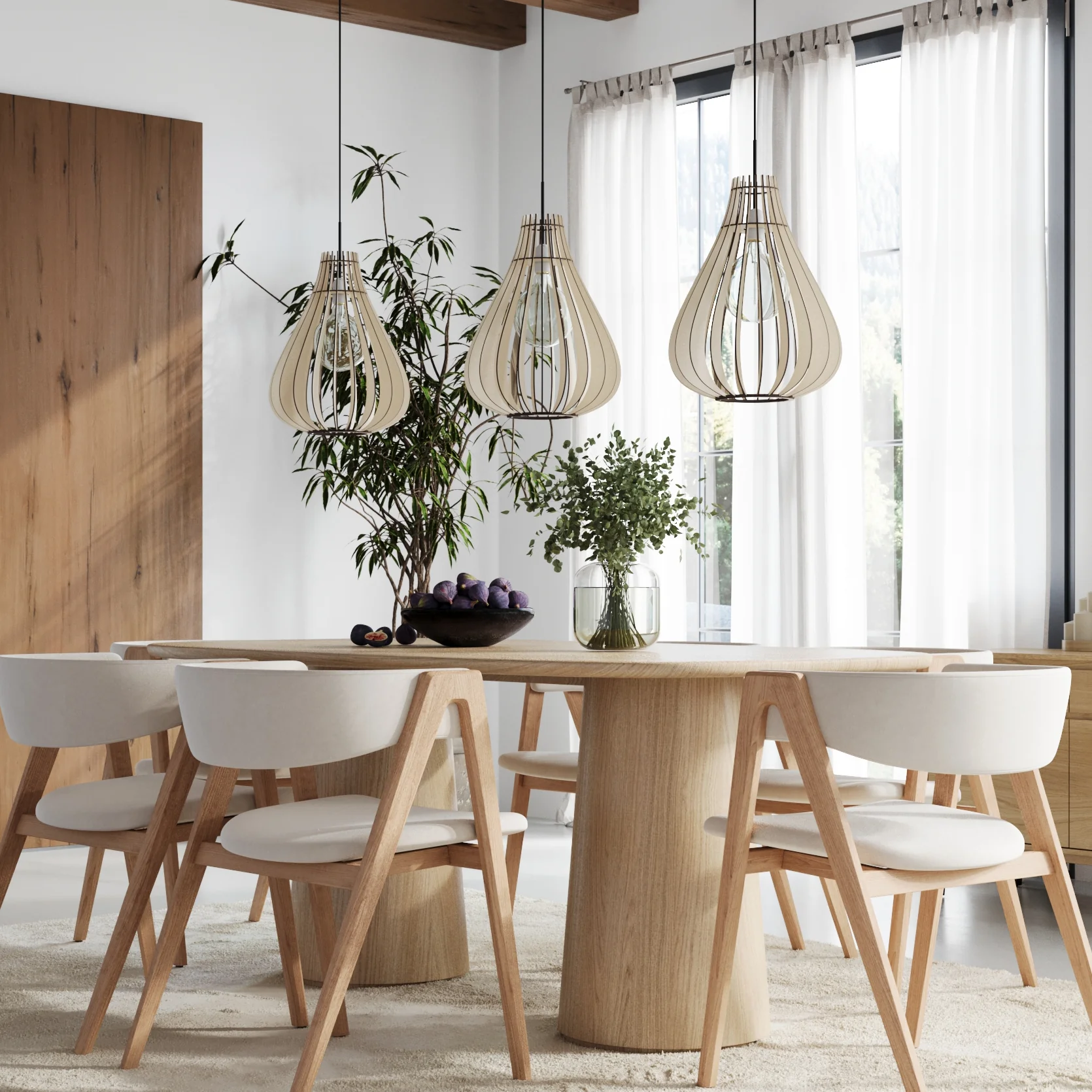 Holz Hängelampe Modell Conny