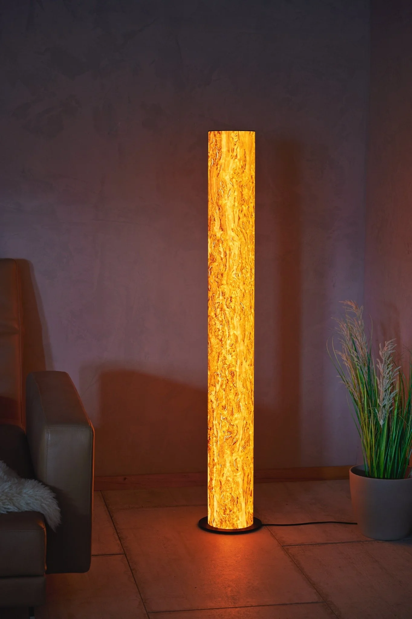 Lucerna Stehlampe Birke Maser