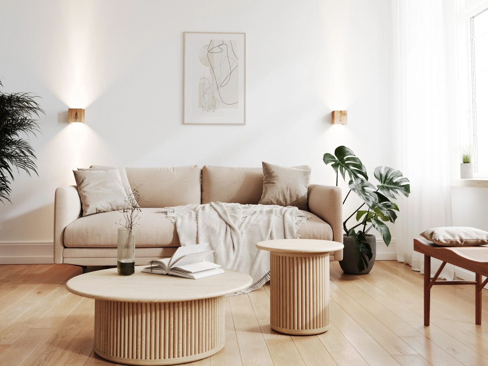 Cubus Wandleuchte Altholz sonnenverbrannt