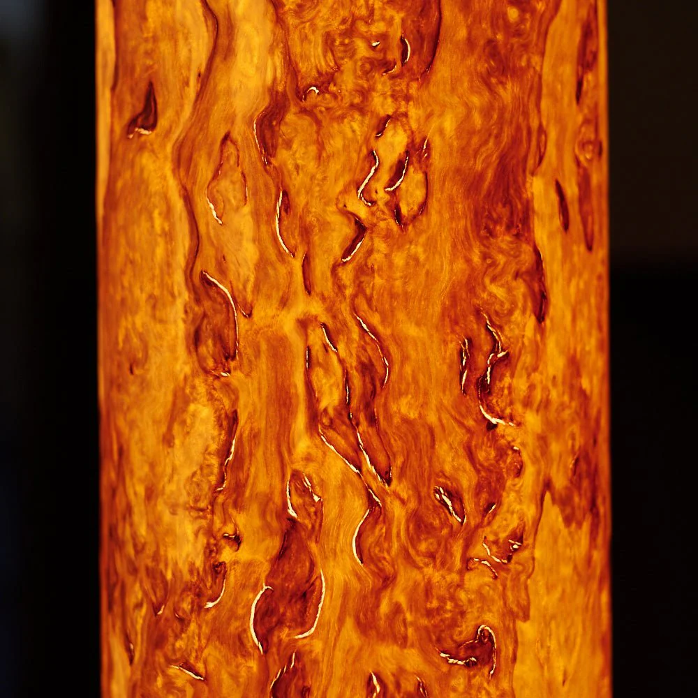 Gracia Stehlampe Birke Maser - ohne Stab