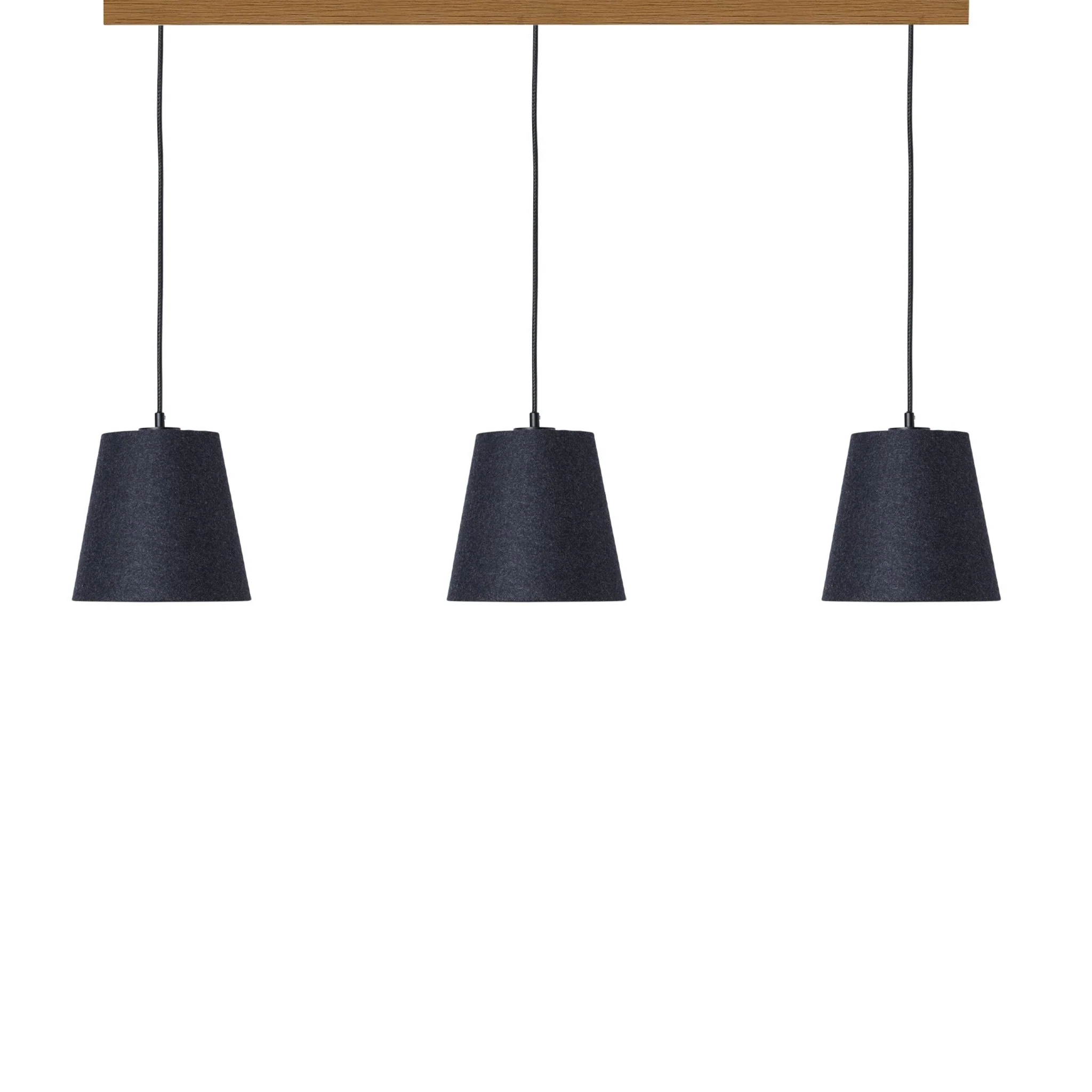 3er Set Konus Pendellampe Loden anthrazit
