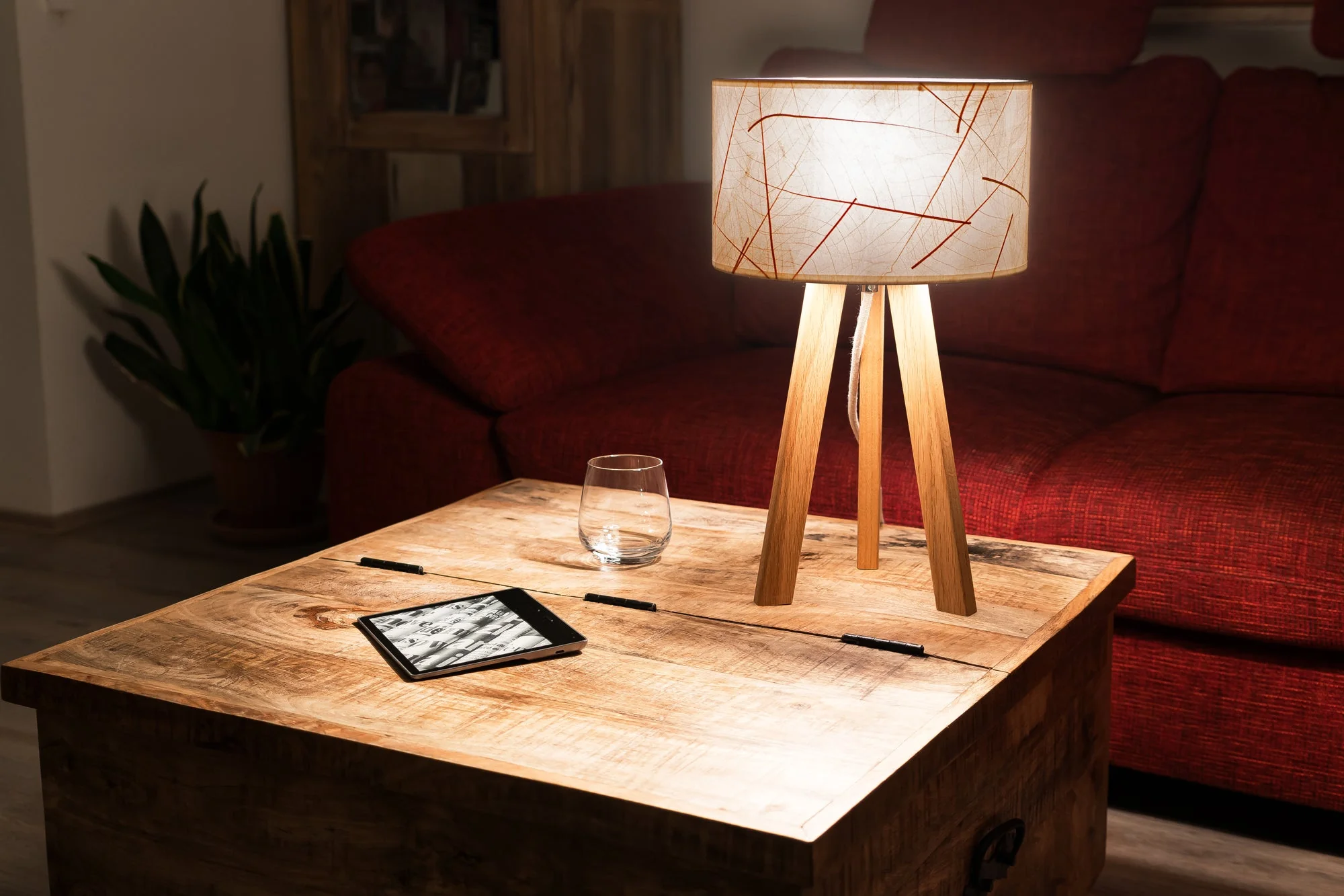 Ligna Tischleuchte Blätter